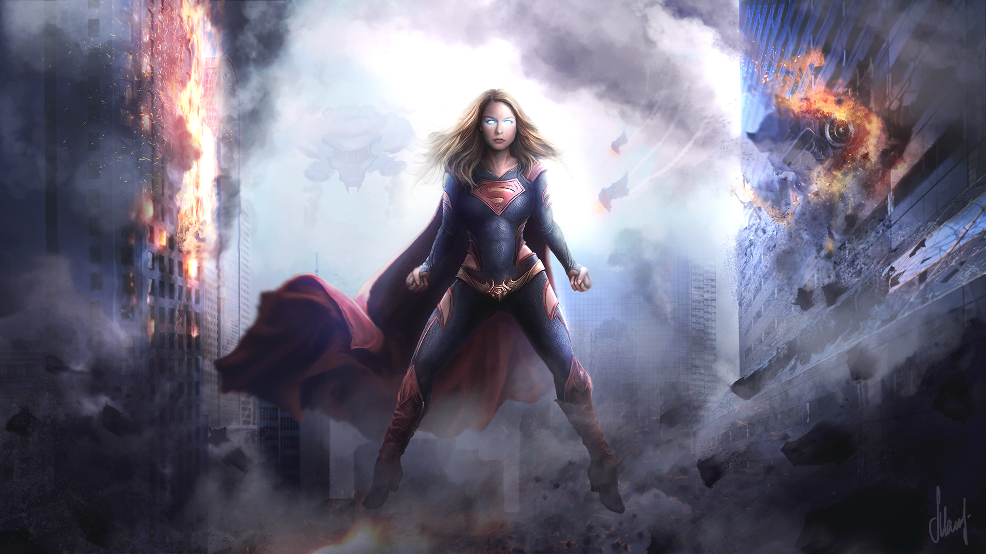 Office Supergirl Hd Superheroes 4k Wallpapers Images - vrogue.co