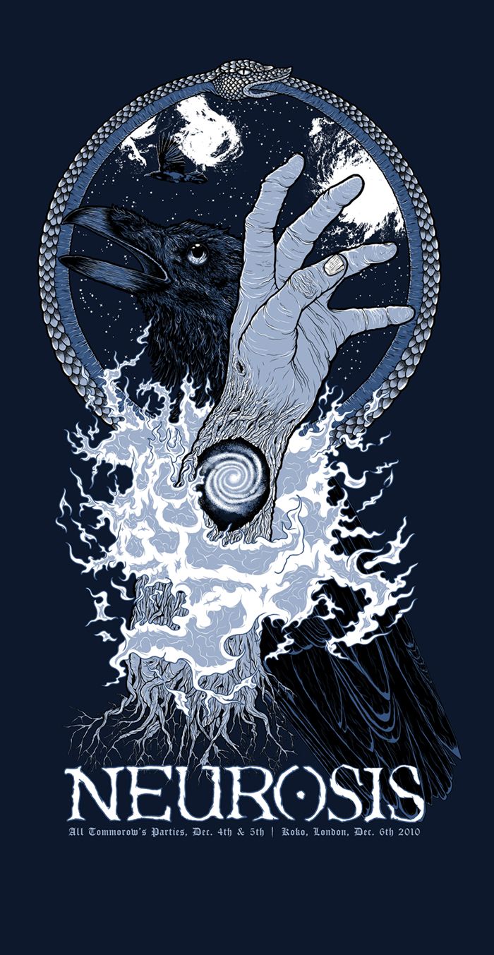 Neurosis. Rock poster art, Concert poster design, Music artwork
