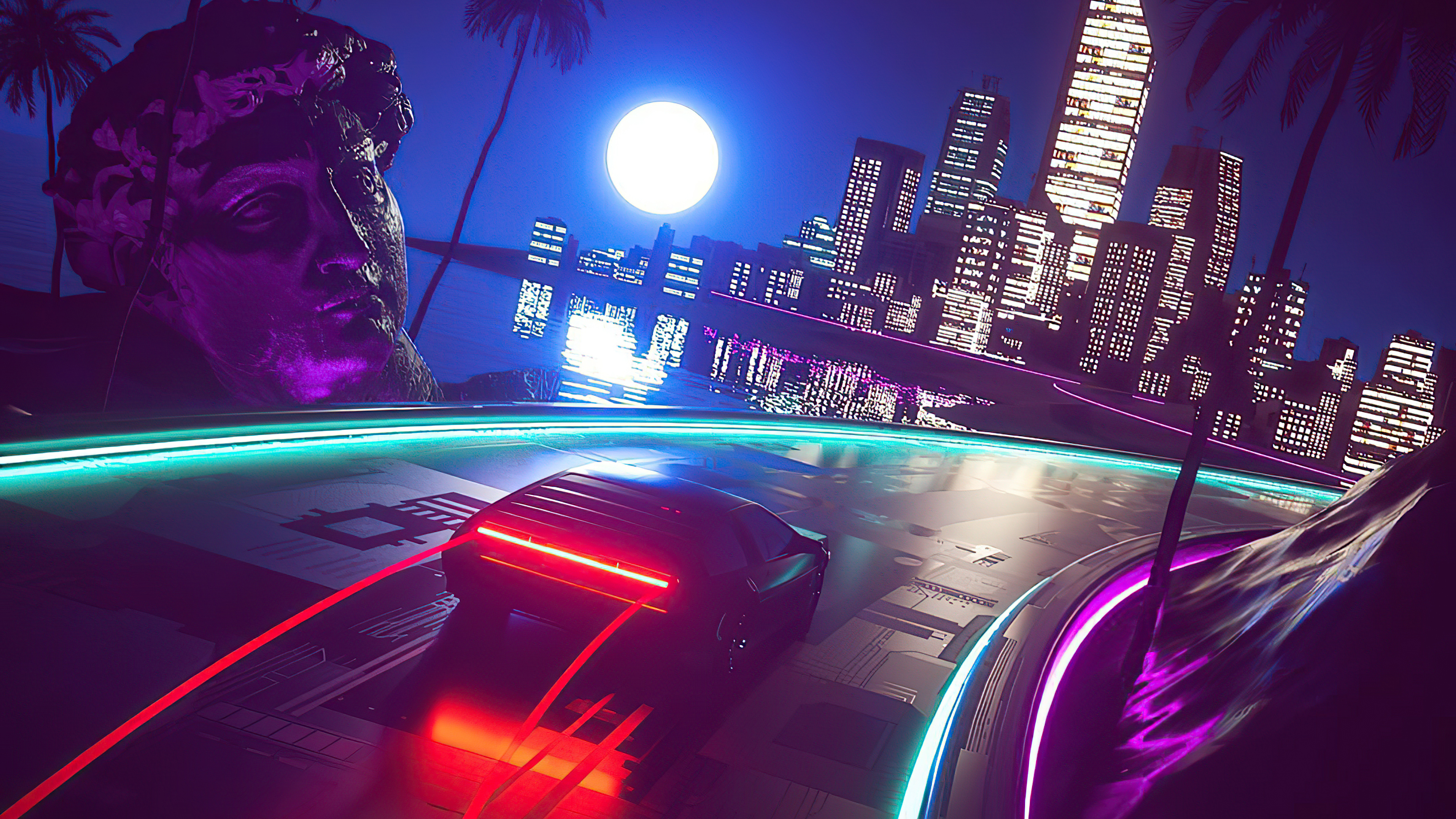 Outrun Ride 4k, HD Artist, 4k Wallpaper, Image, Background, Photo and Picture