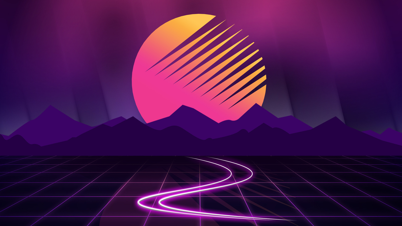Outrun 1366x768 Resolution HD 4k Wallpaper, Image, Background, Photo and Picture