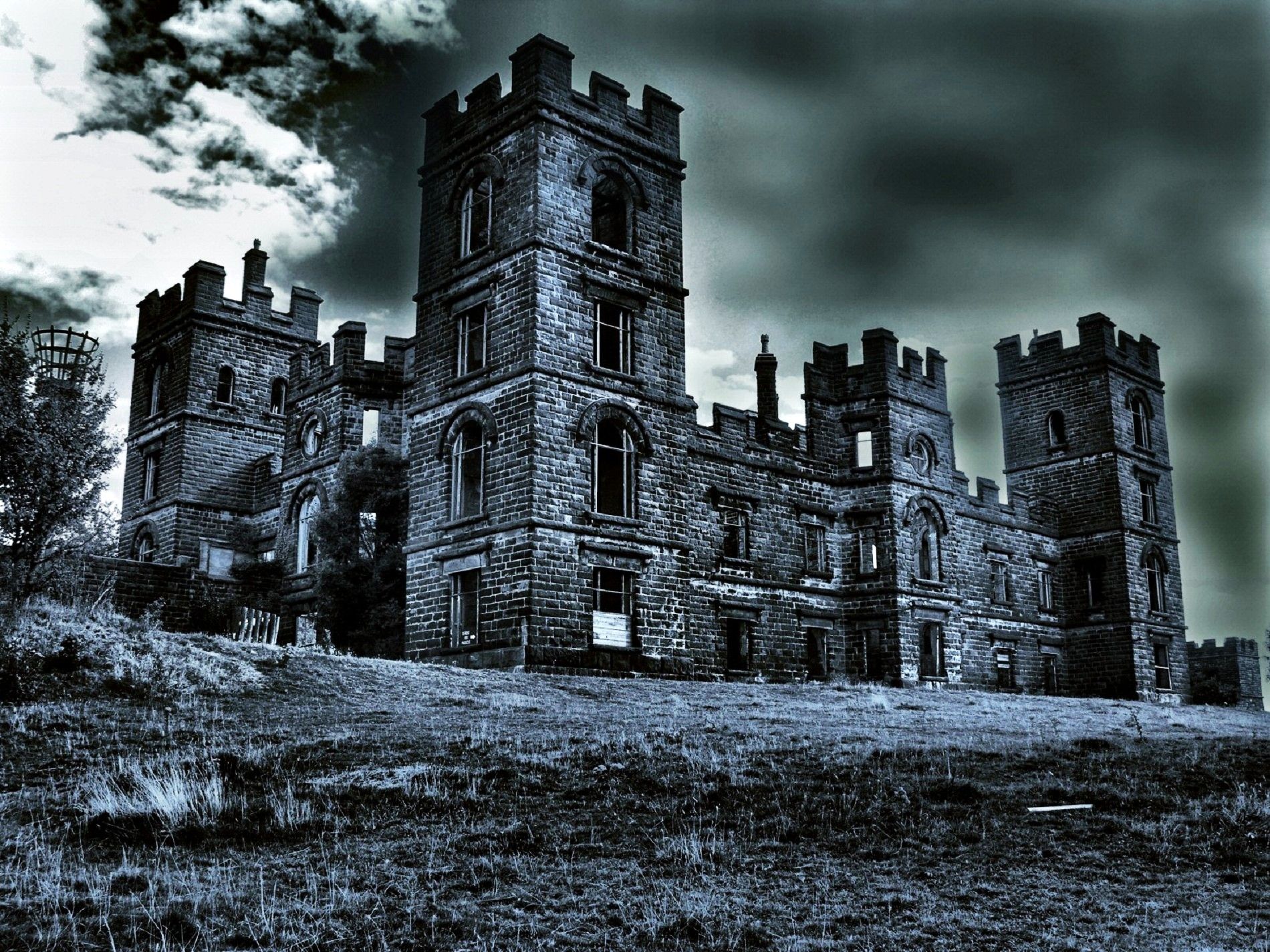 Gothic Castle At Night