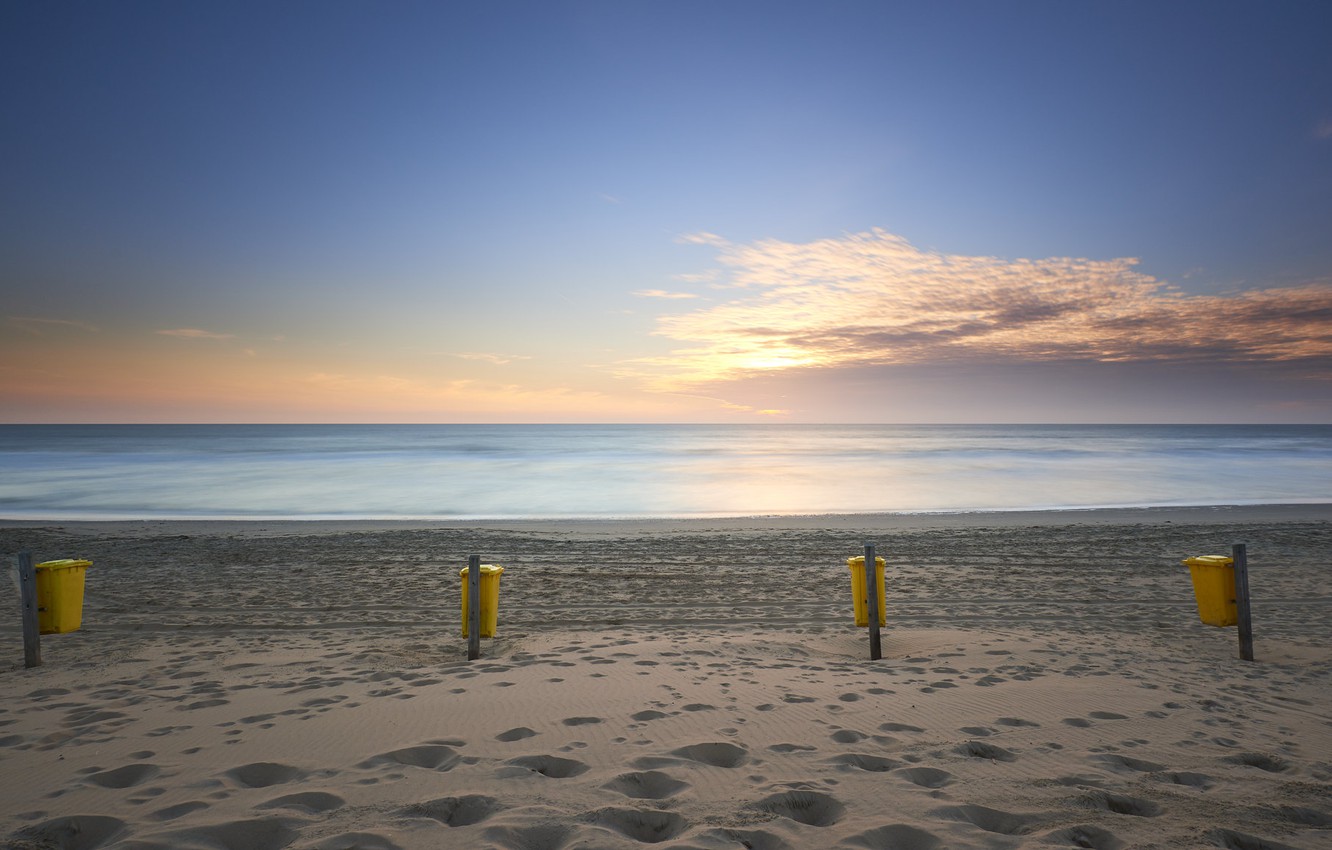 Wallpaper Beach, Netherlands, North Sea image for desktop, section пейзажи