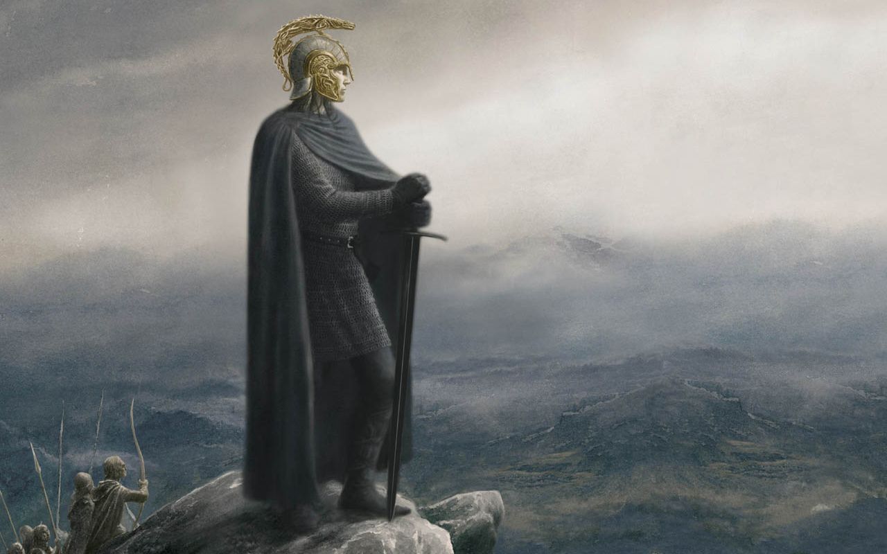 Fantasy Lord Of The Rings Warrior Battle Wallpaper. Alan lee, Tolkien, Mittelerde