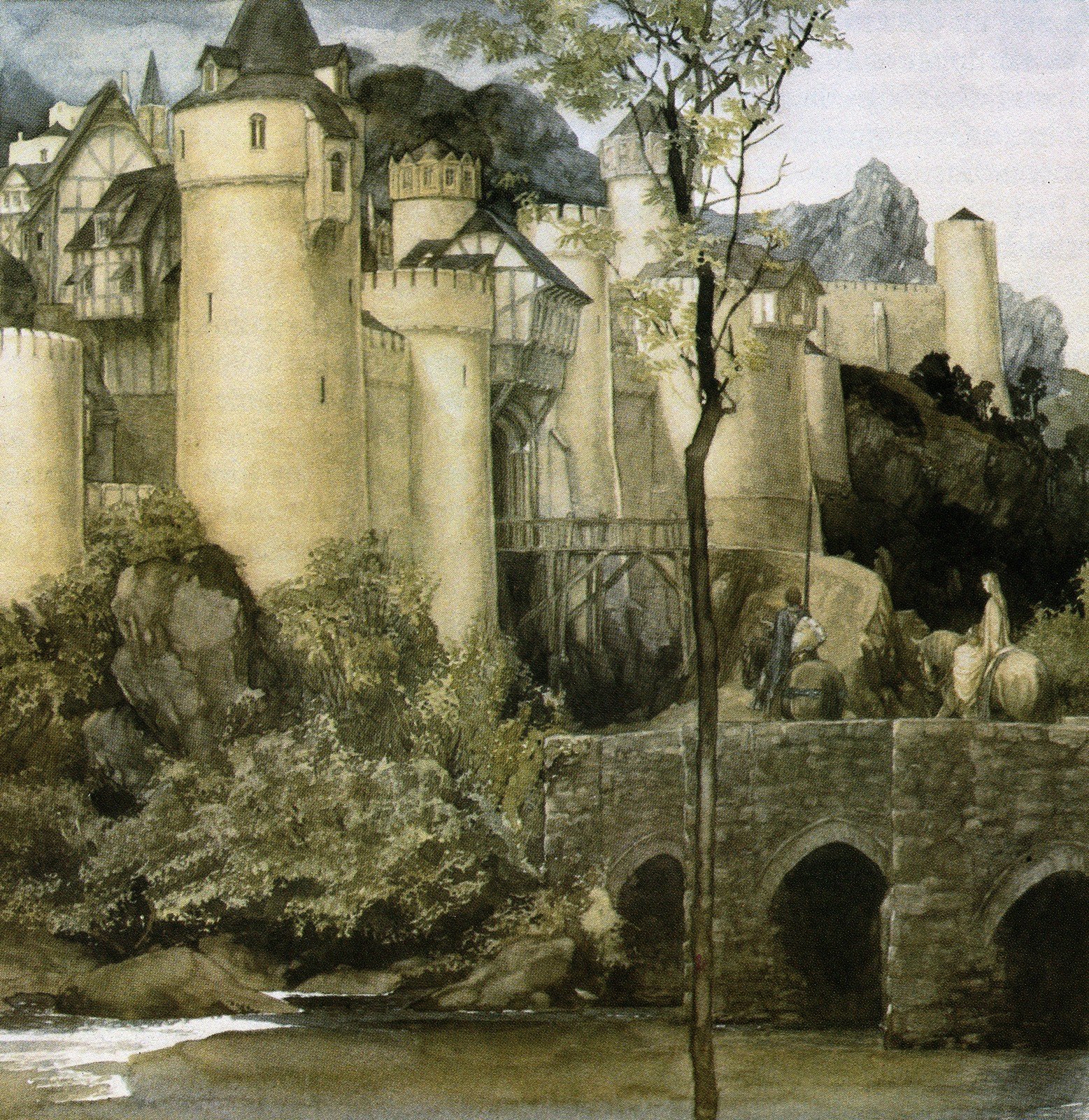 castle, Alan Lee, The Mabinogion HD Wallpaper / Desktop and Mobile Image & Photo