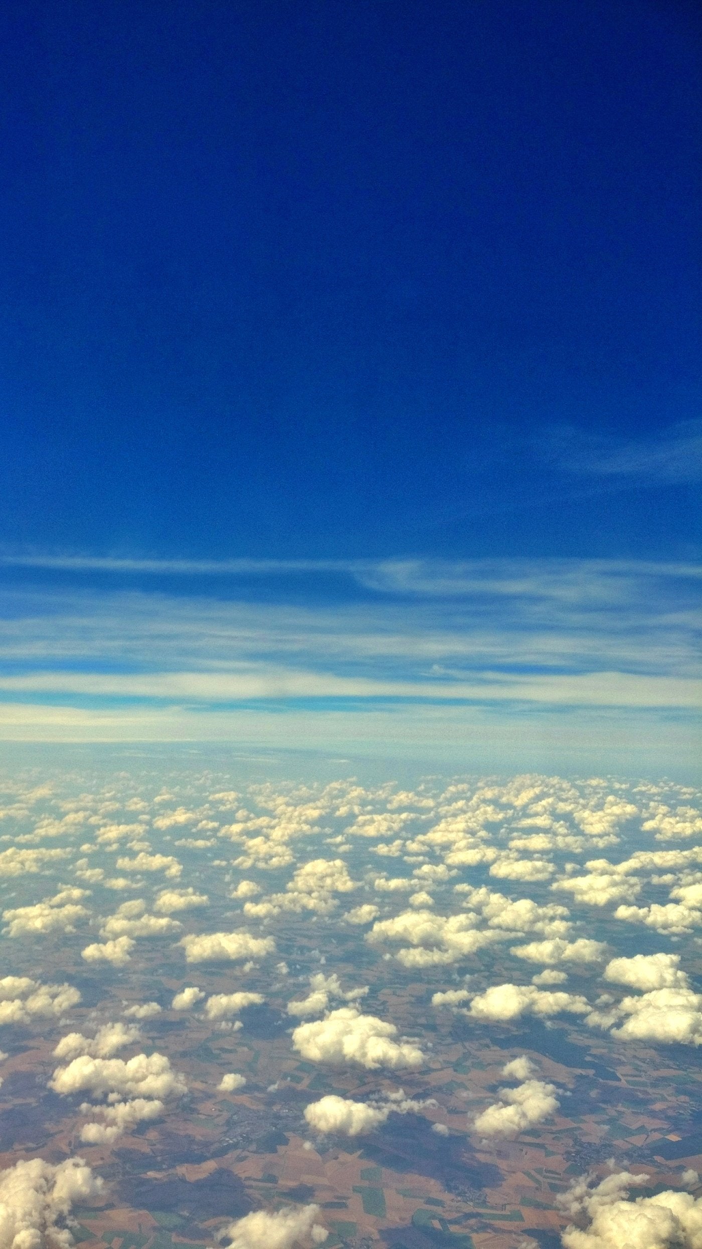 Pretty sky, taken from plane window above Spain. iPhone X Wallpaper X Wallpaper HD