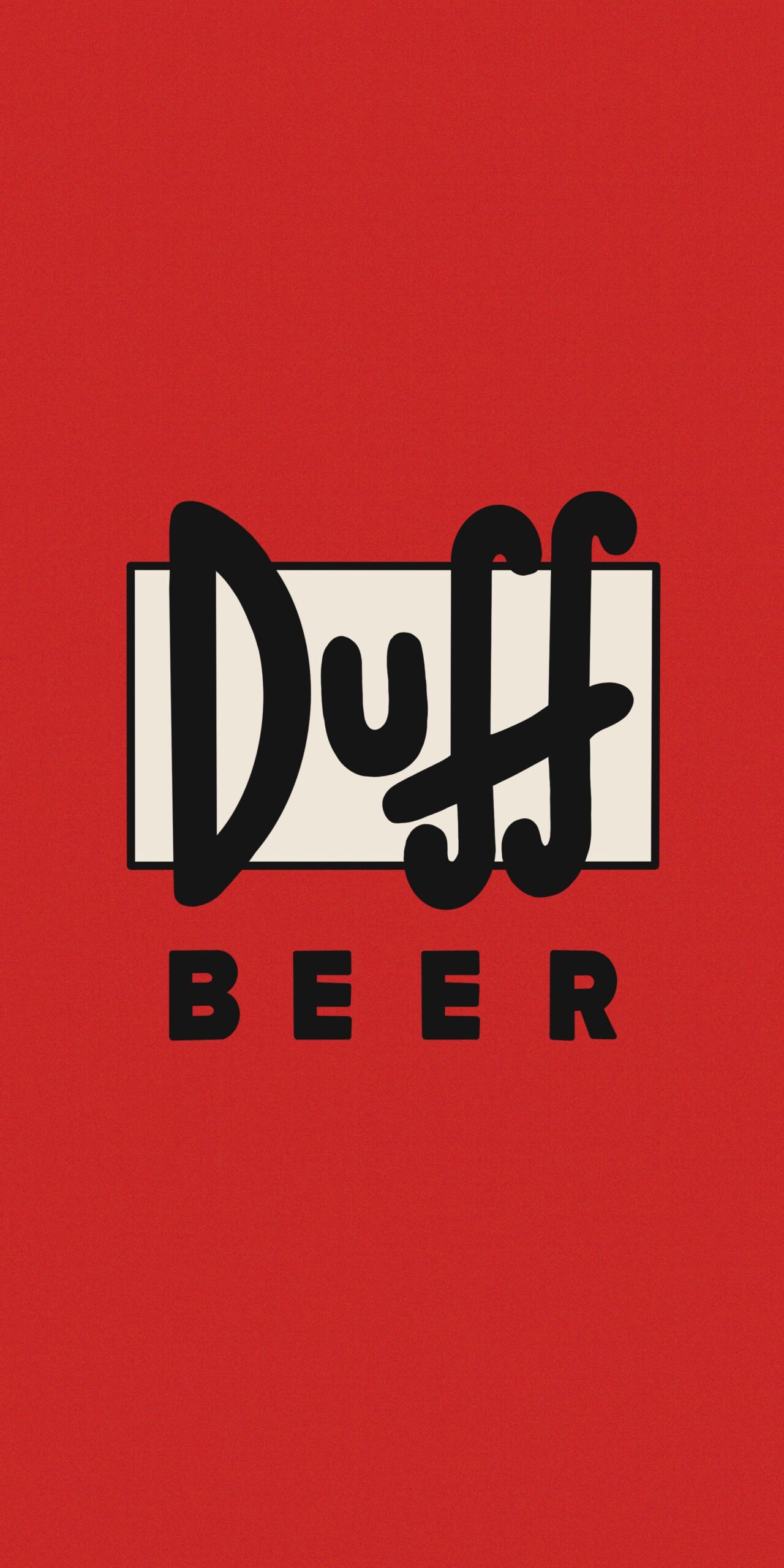 Cool Phone Wallpaper with Duff Beer Logo Simpsons Wallpaper