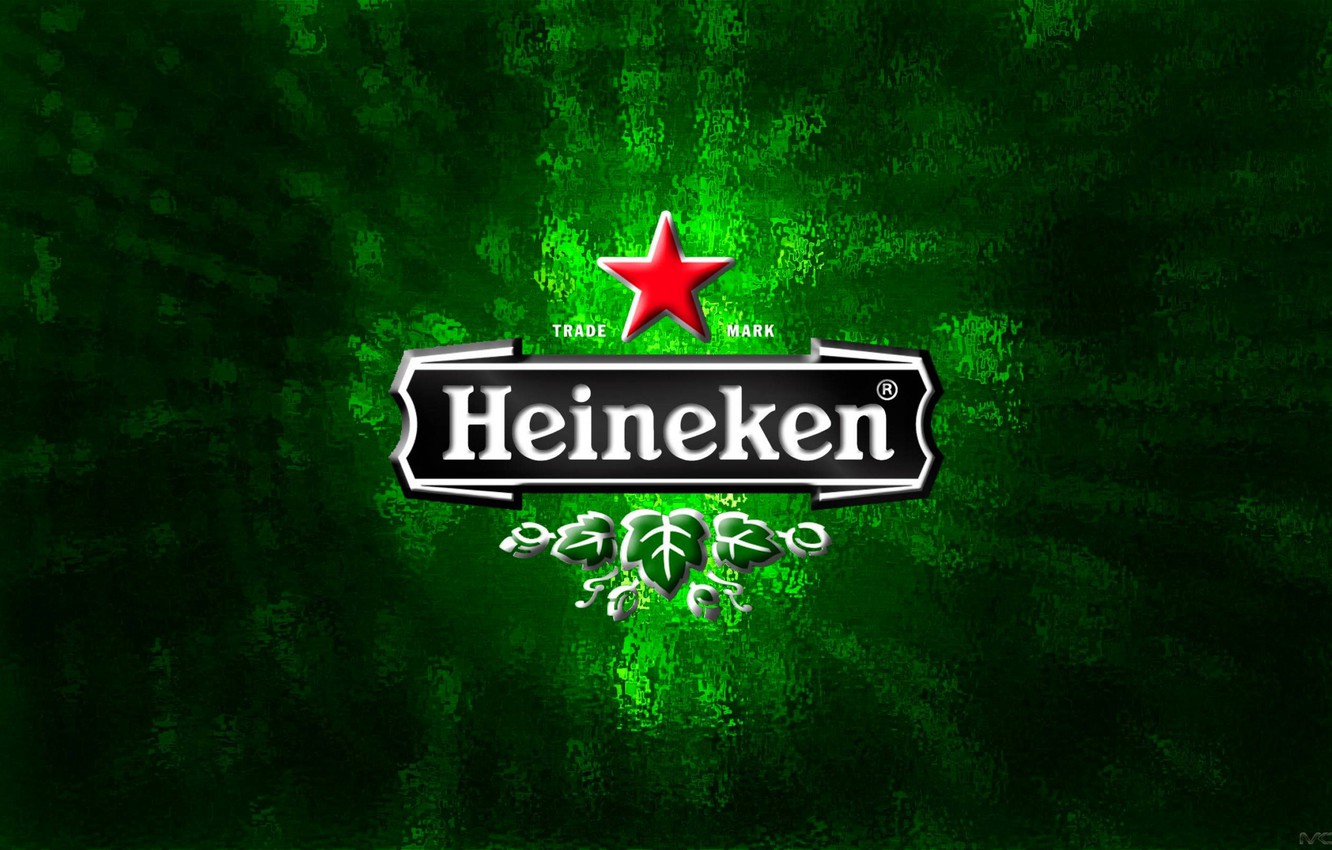 Wallpaper background, green, star, beer, logo, green, logo, star, heineken, fon, beer, Heineken image for desktop, section разное