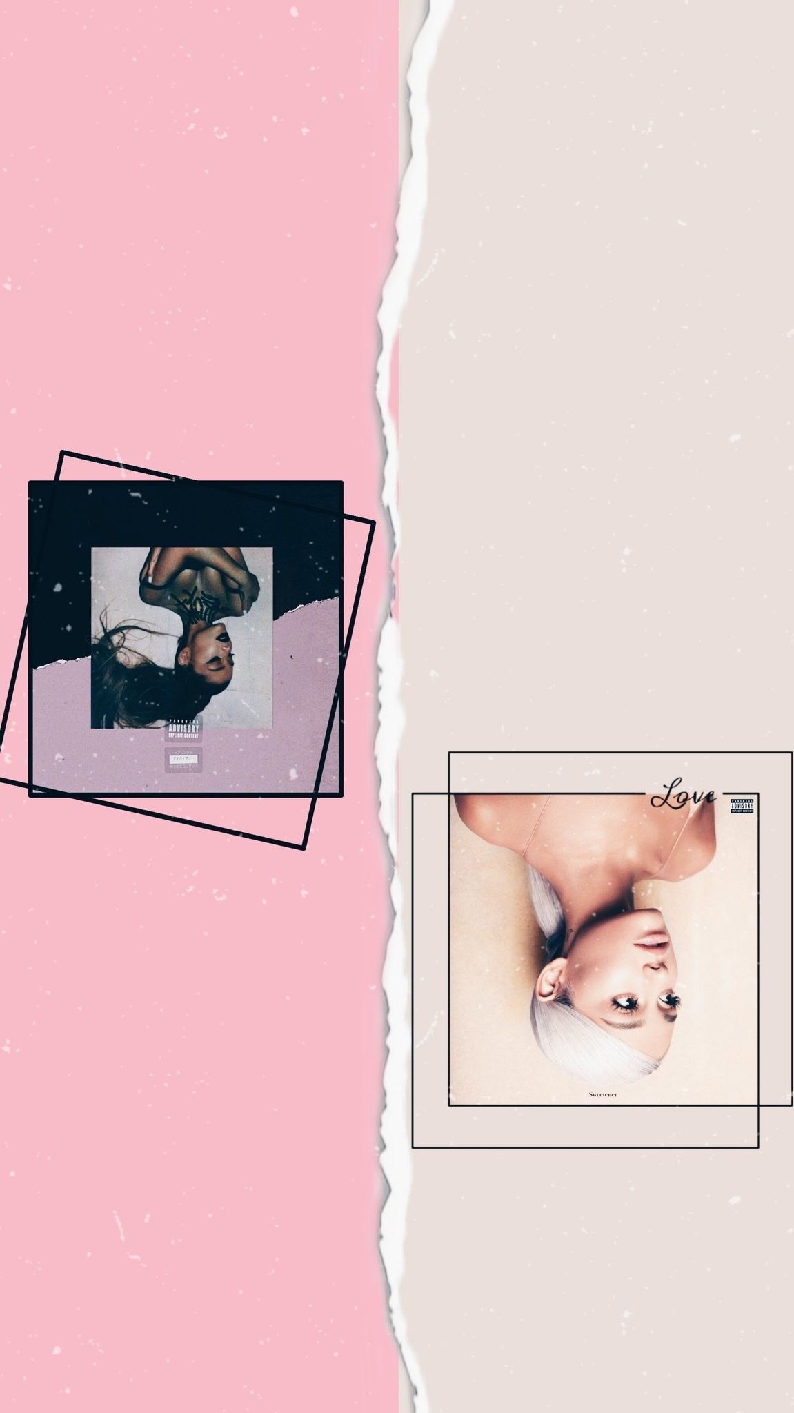 Thank u next vs sweetner album #arianagrande Thank u next vs sweetner album. Ariana grande wallpaper, Ariana grande background, Ariana grande