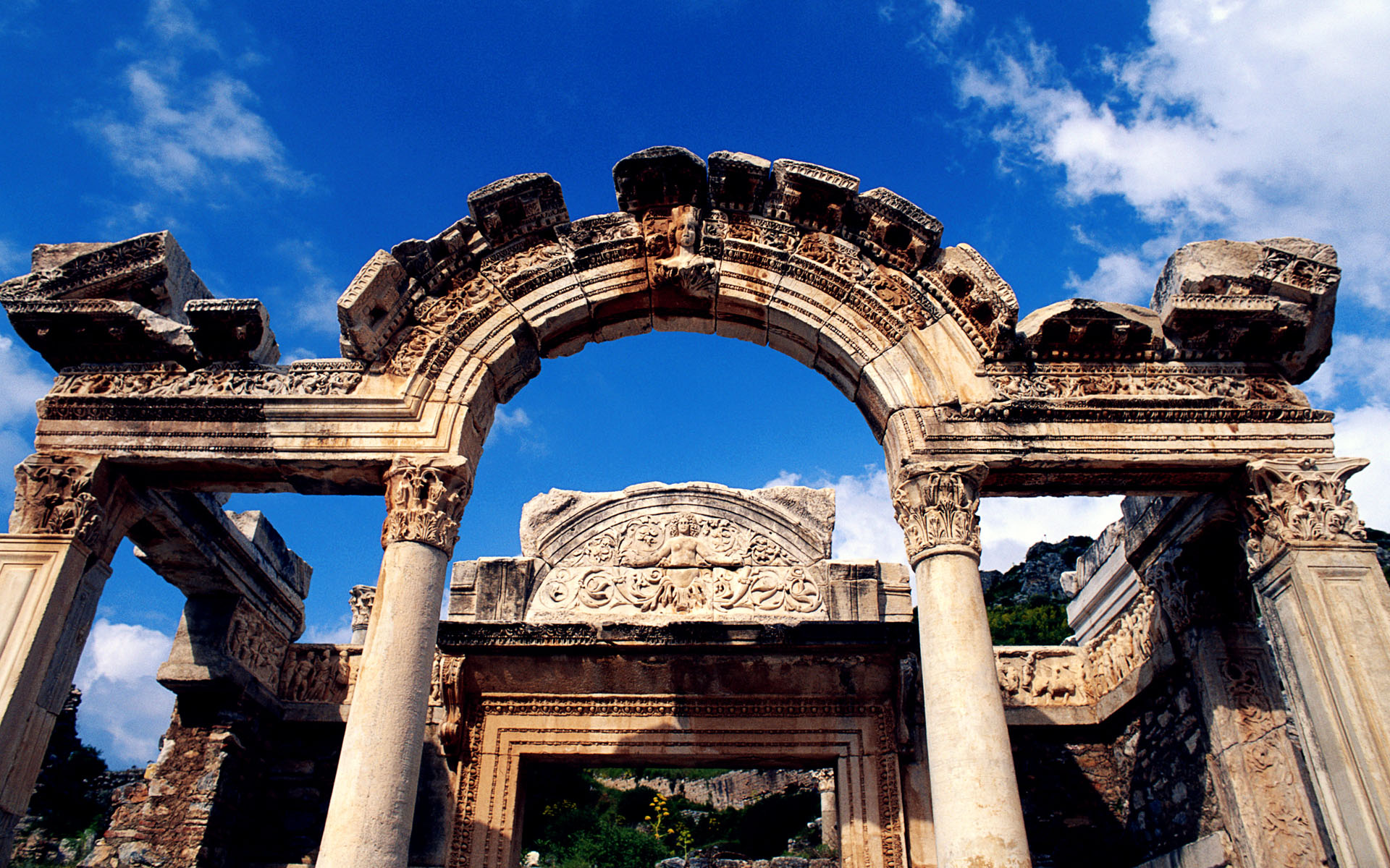 Temple of Hadrian, Ephesus, Izmir, Turkey Wallpaper Wallpaper 48705