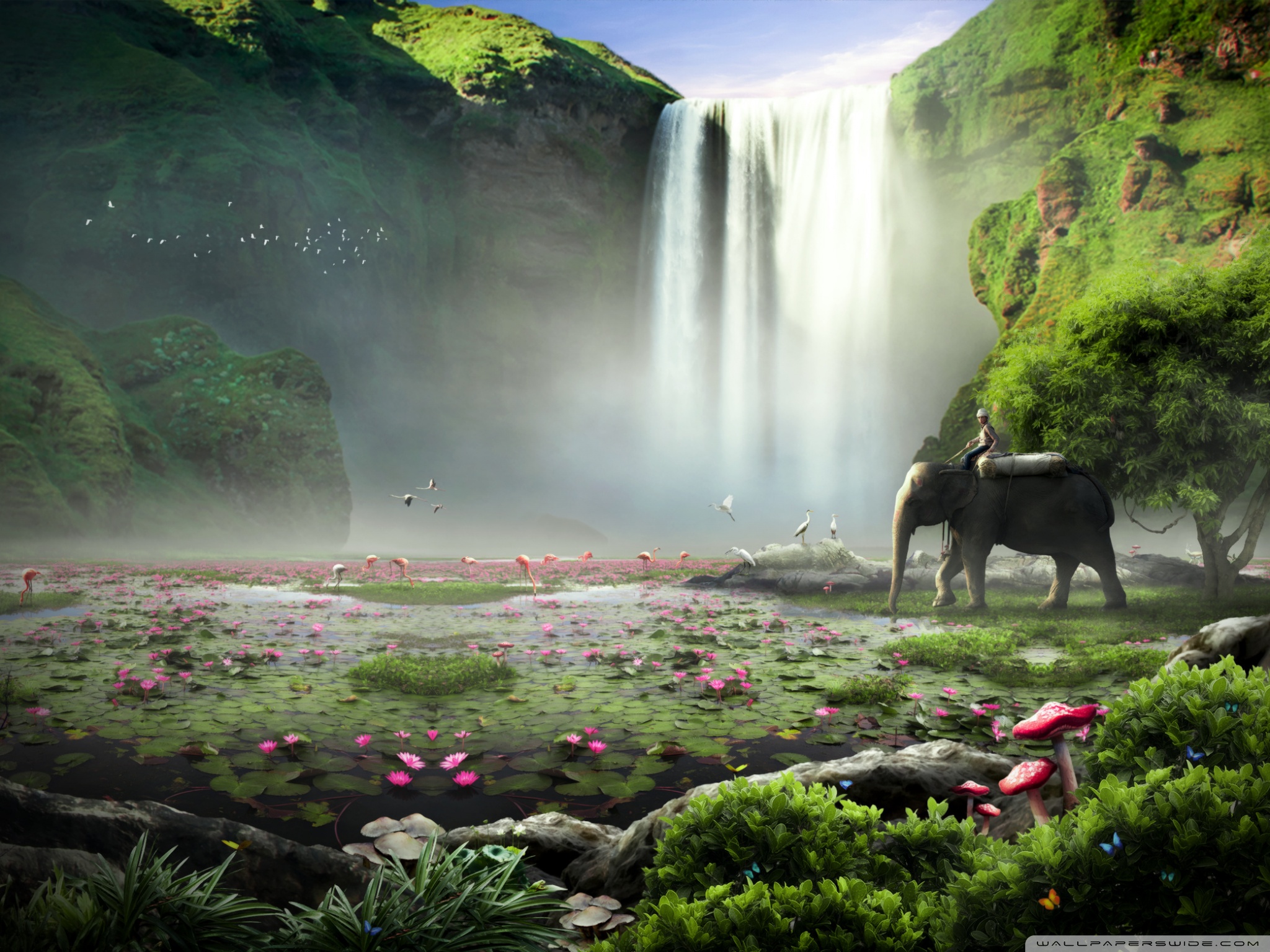 The Golden Path Of Shangri La Ultra HD Desktop Background Wallpaper For 4K UHD TV, Widescreen & UltraWide Desktop & Laptop, Tablet