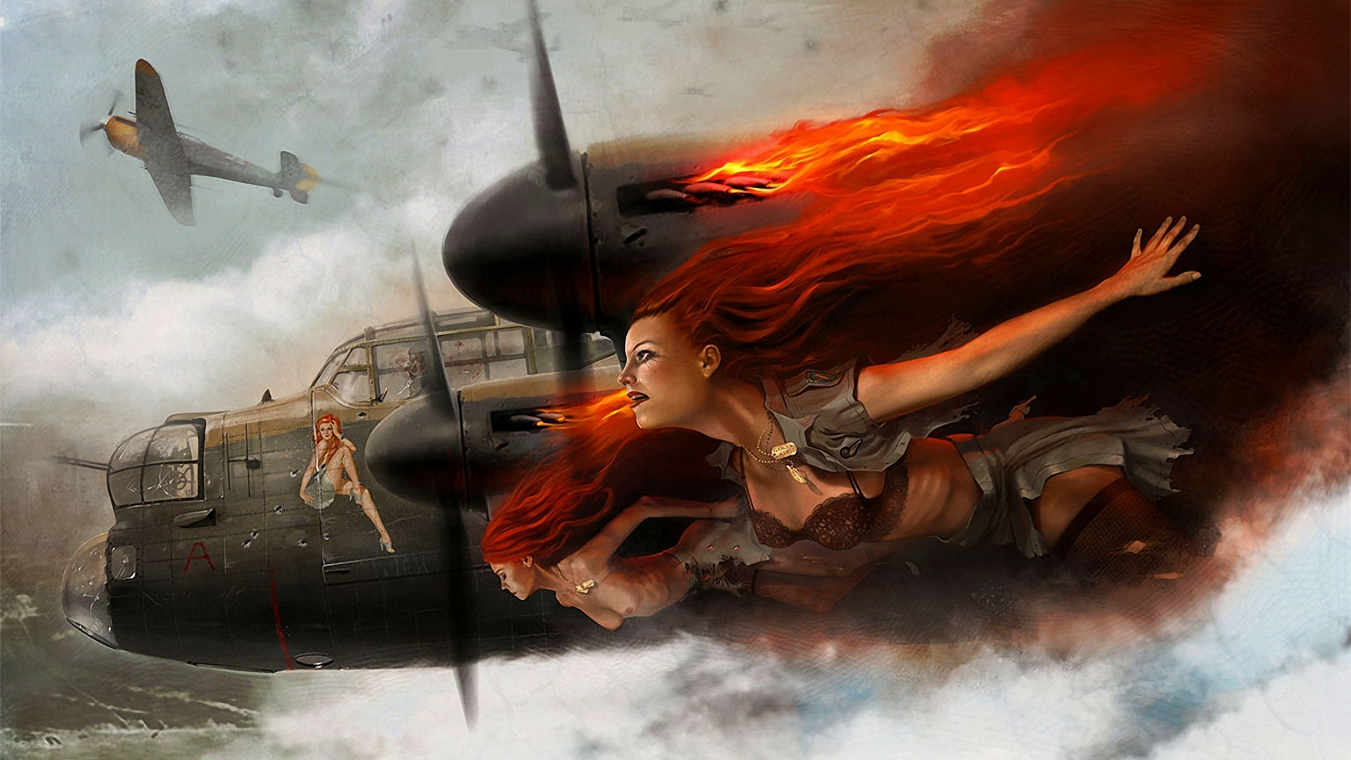 Reproductions WW2 VINTAGE PRINT BOMBER NOSE ART POSTER PHOTO United States