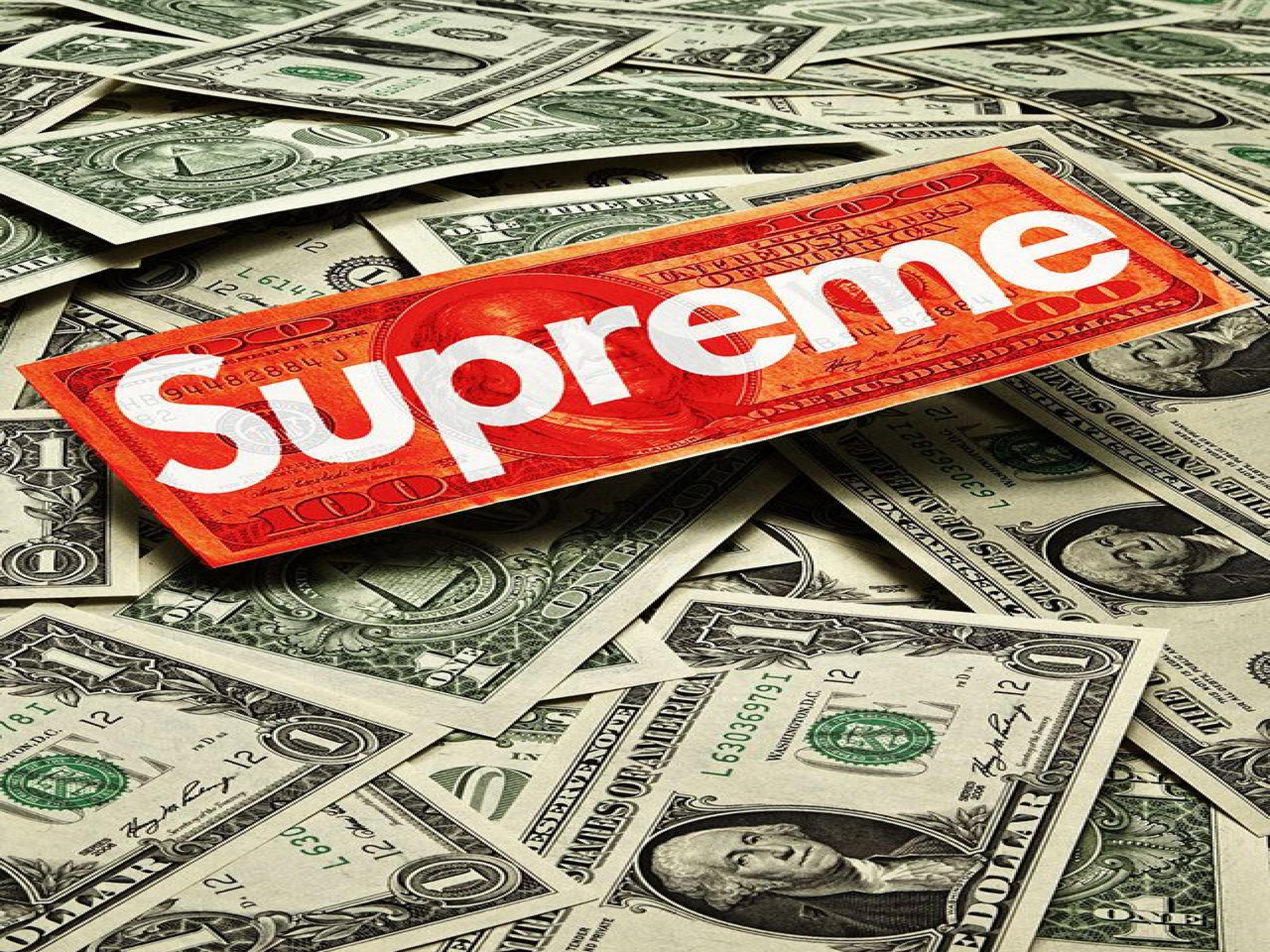 Supreme Money Wallpaper