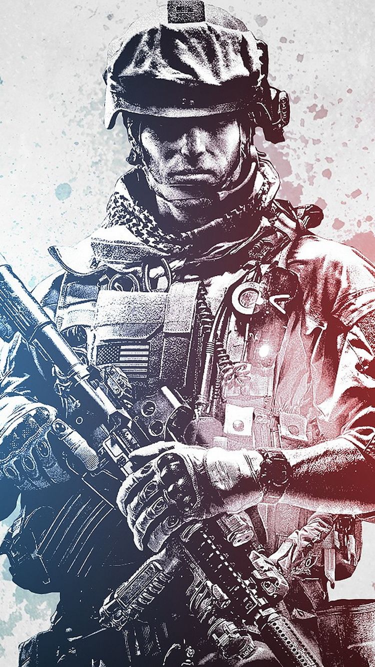 Army Soldier iPhone Wallpaper