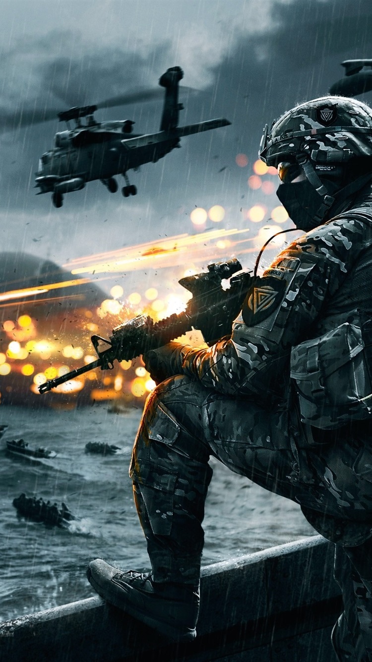 Battlefield Army Game HD 750x1334 IPhone 8 7 6 6S Wallpaper, Background, Picture, Image