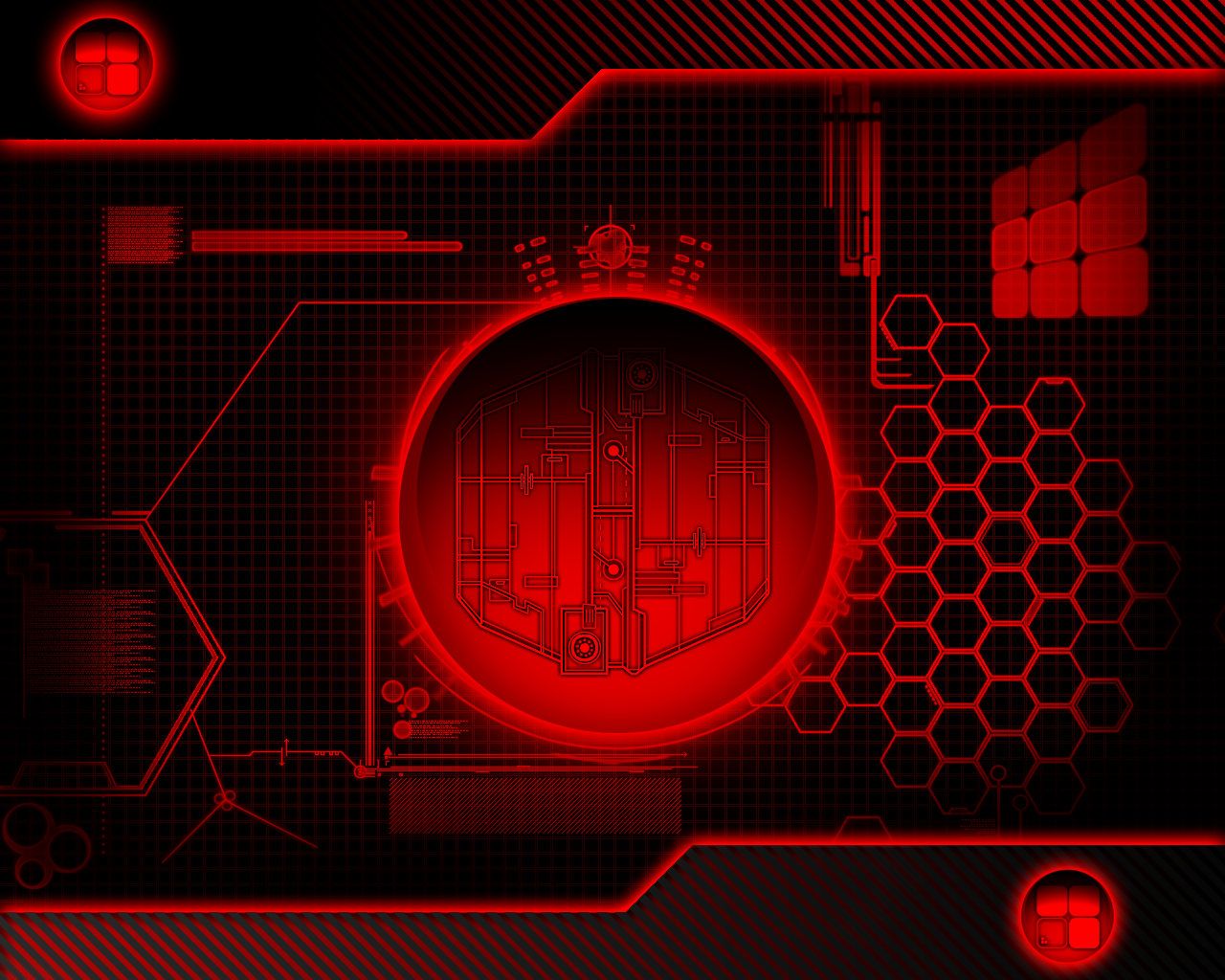 Abstract Red Technology Wallpaper Free Abstract Red Technology Background