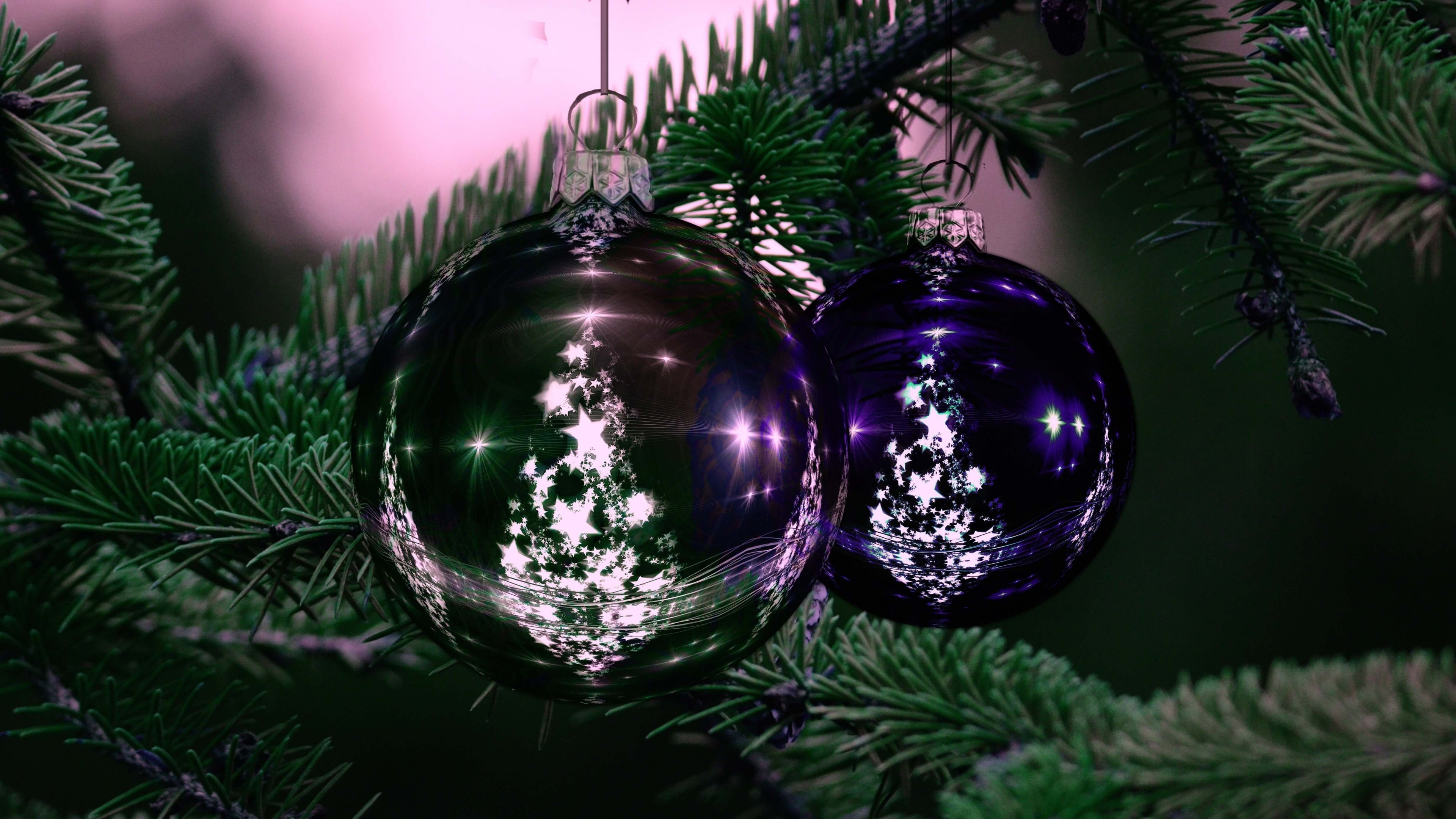 Christmas Tree And Ornaments Wallpapers - Wallpaper Cave