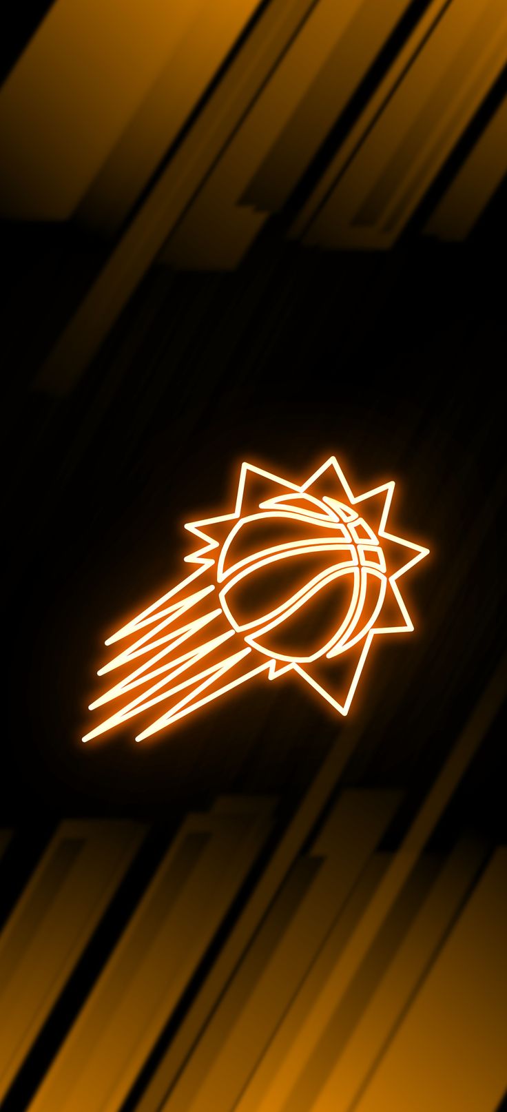 Phoenix Suns Neon Wallpaper. Phoenix suns, Sun background, Basketball wallpaper