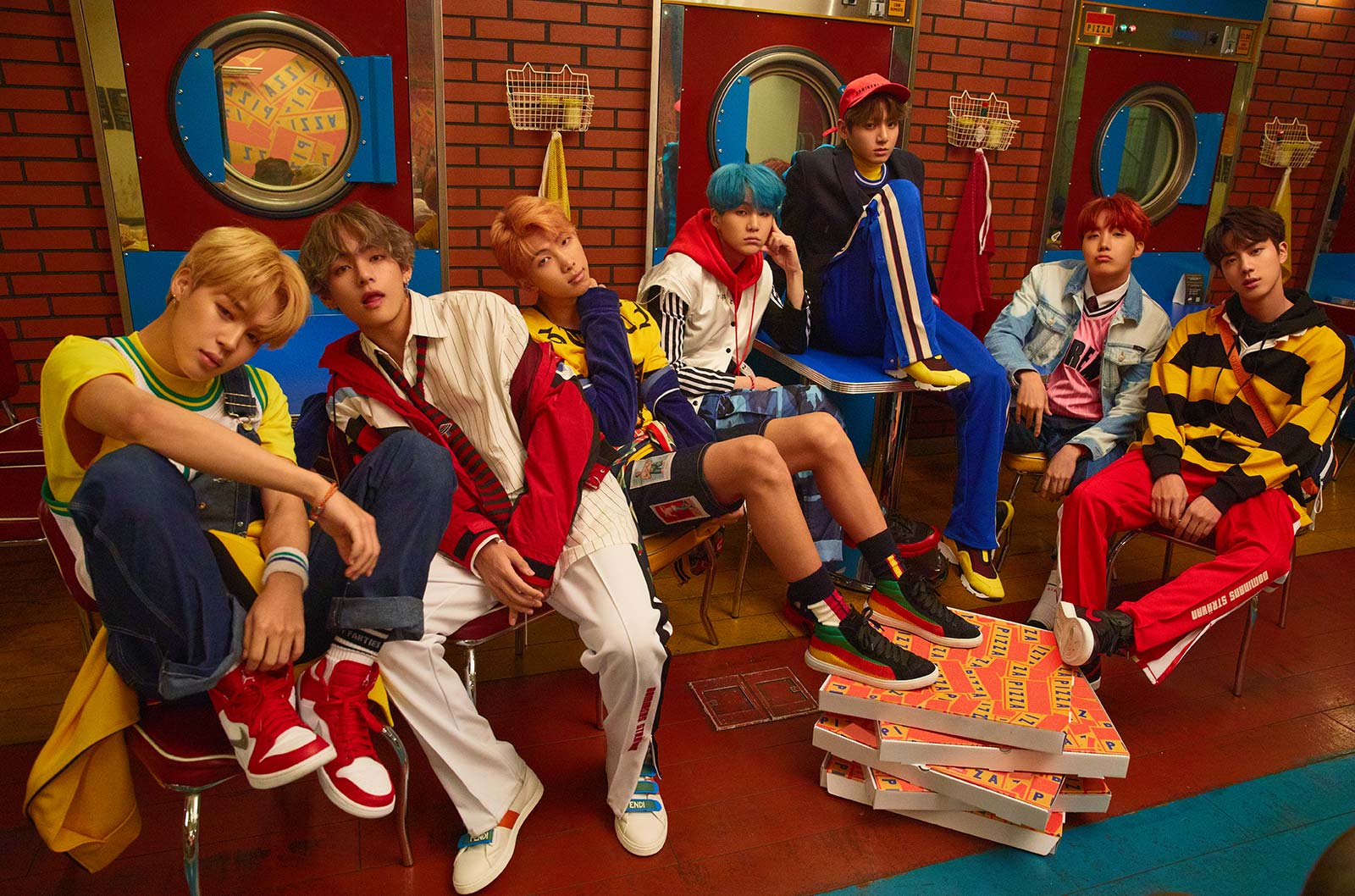 BTS Goes For Bright And Colorful Concepts In New “Love Yourself: Her” Photo