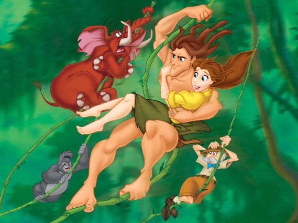 Walt Disney's Tarzan Wallpaper: Tarzan Wallpaper. Tarzan disney, Tarzan, Tarzan and jane