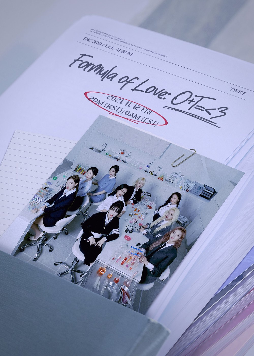 TWICE to release 3rd full album 'Formula of Love: O T=<3' this November