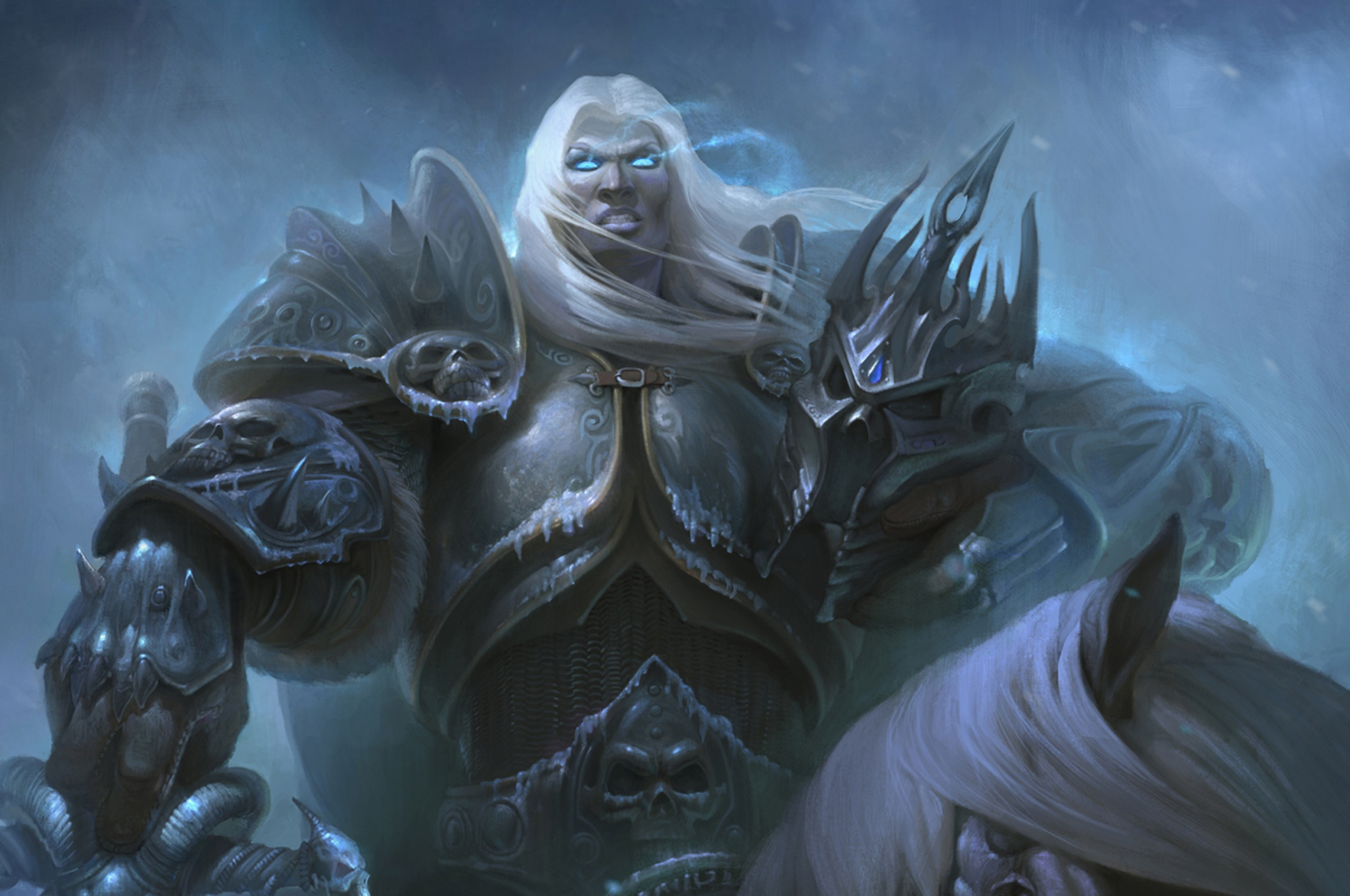Download 2560x1700 World Of Warcraft: Wrath Of The Lich, Arthas Menethil, Artwork, Painting Wallpaper for Chromebook Pixel