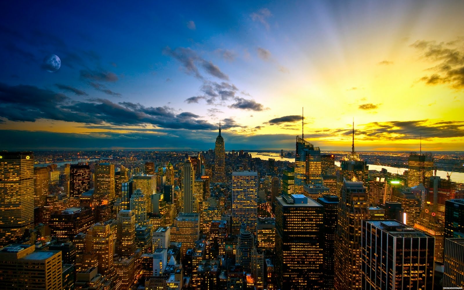Free download New York City Skyline Sunset Wallpaper HD Desktop Wallpaper [1600x1000] for your Desktop, Mobile & Tablet. Explore Skyline Desktop Wallpaper. New York Skyline Wallpaper, Nissan Skyline Wallpaper
