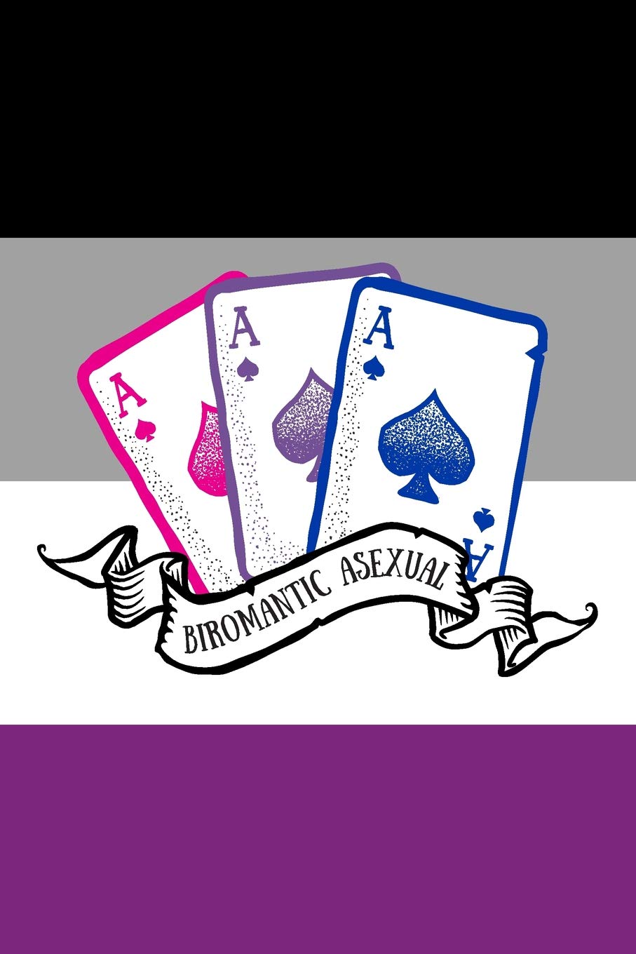 Biromantic Asexual: 6 x 9 Notebook, Blank Multipurpose Jotter Log Book, Wide Ruled Lined Journal, Everyday LGBT Writing Pad for Colleagues, Coworkers, Friends and Family: Stationery, Pure Pride: 9781070474298: Books