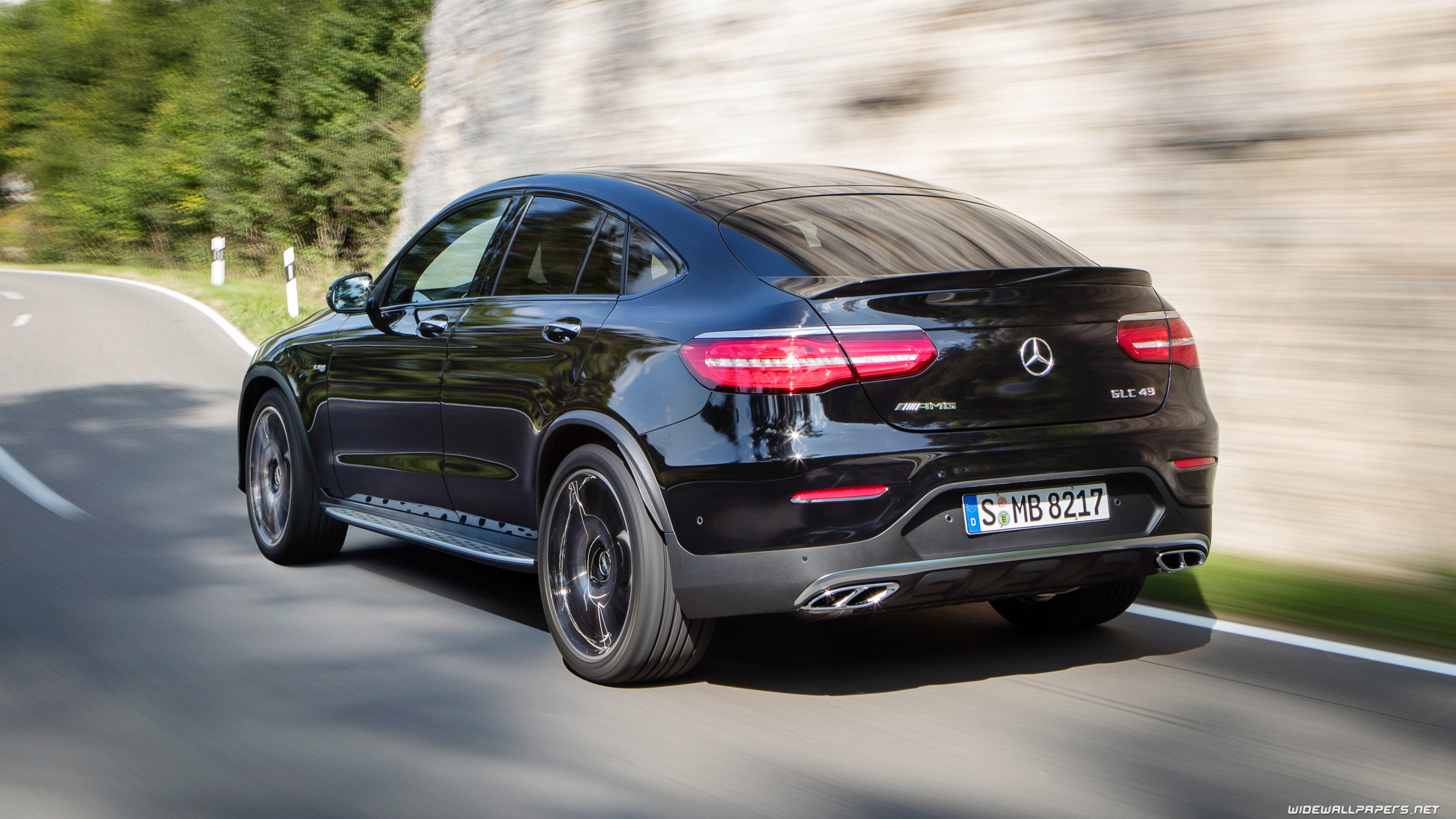 Mercedes Benz GLC Class Coupe Cars Desktop Wallpaper 4K Ultra HD