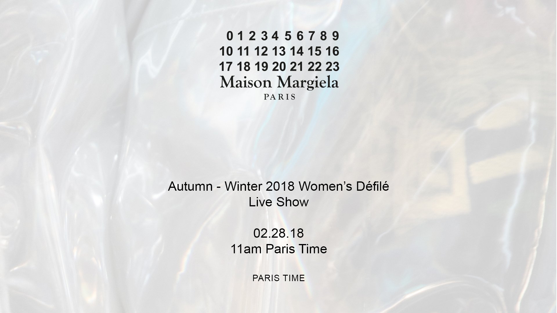 Maison Margiela Autumn Winter 2018 Women's 'Défilé' Will Be Live Streamed Tomorrow On At 11AM Paris Time. The Video Will Be Available On Replay Right After The Show. #MaisonMargiela #PFW