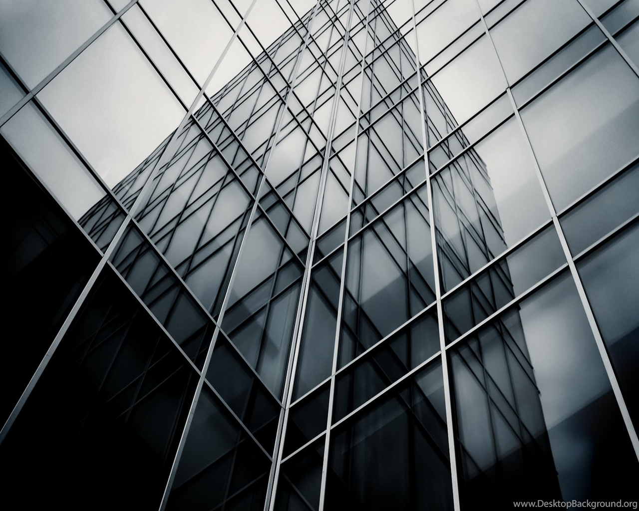 Black And White Glass Architecture Wallpaper