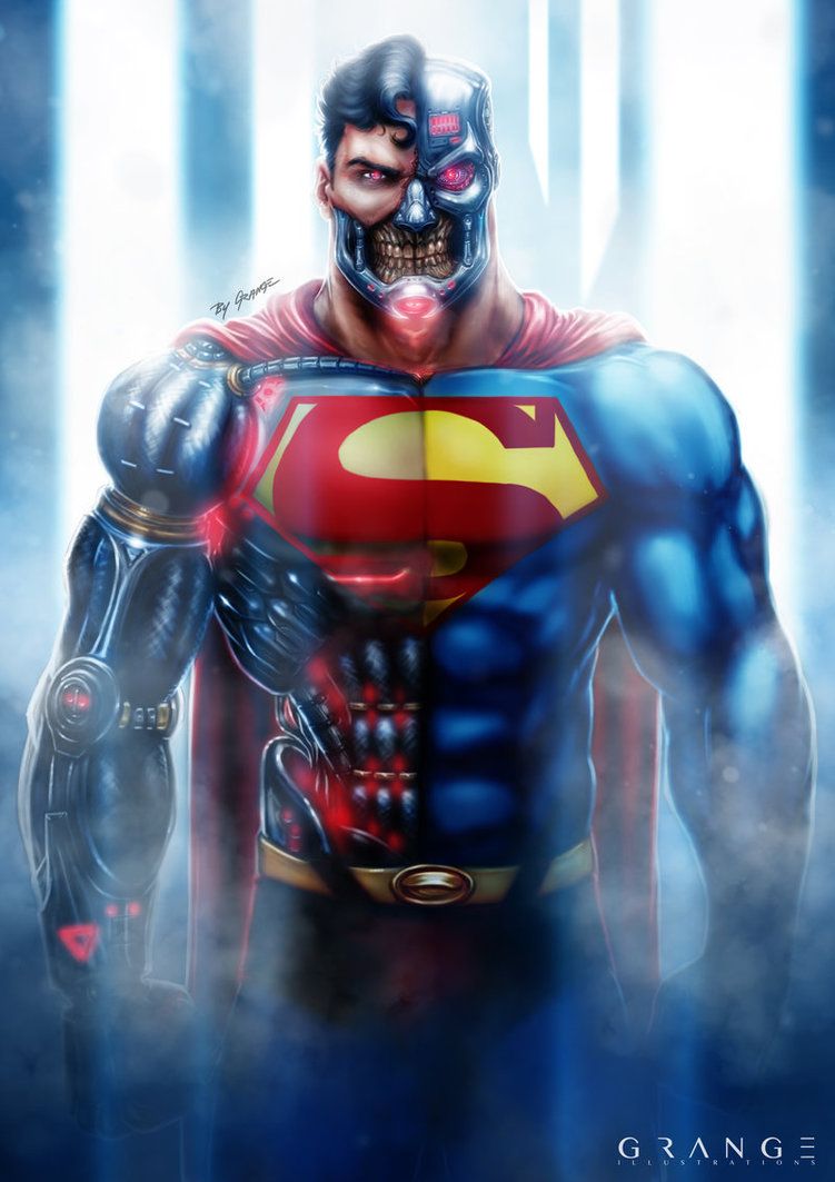The Evil Cyborg Superman. Superman comic, Evil superman, Superman artwork