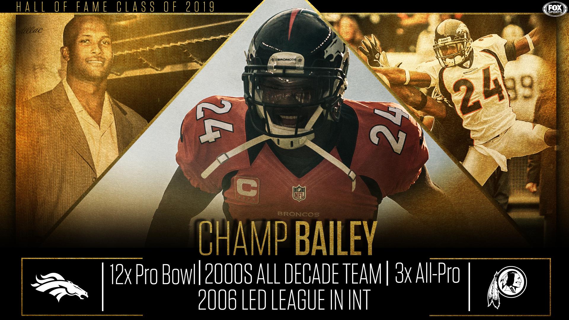 FOX Sports: NFL Bailey has been inducted into the Pro Football Hall of Fame, Class of 2019!