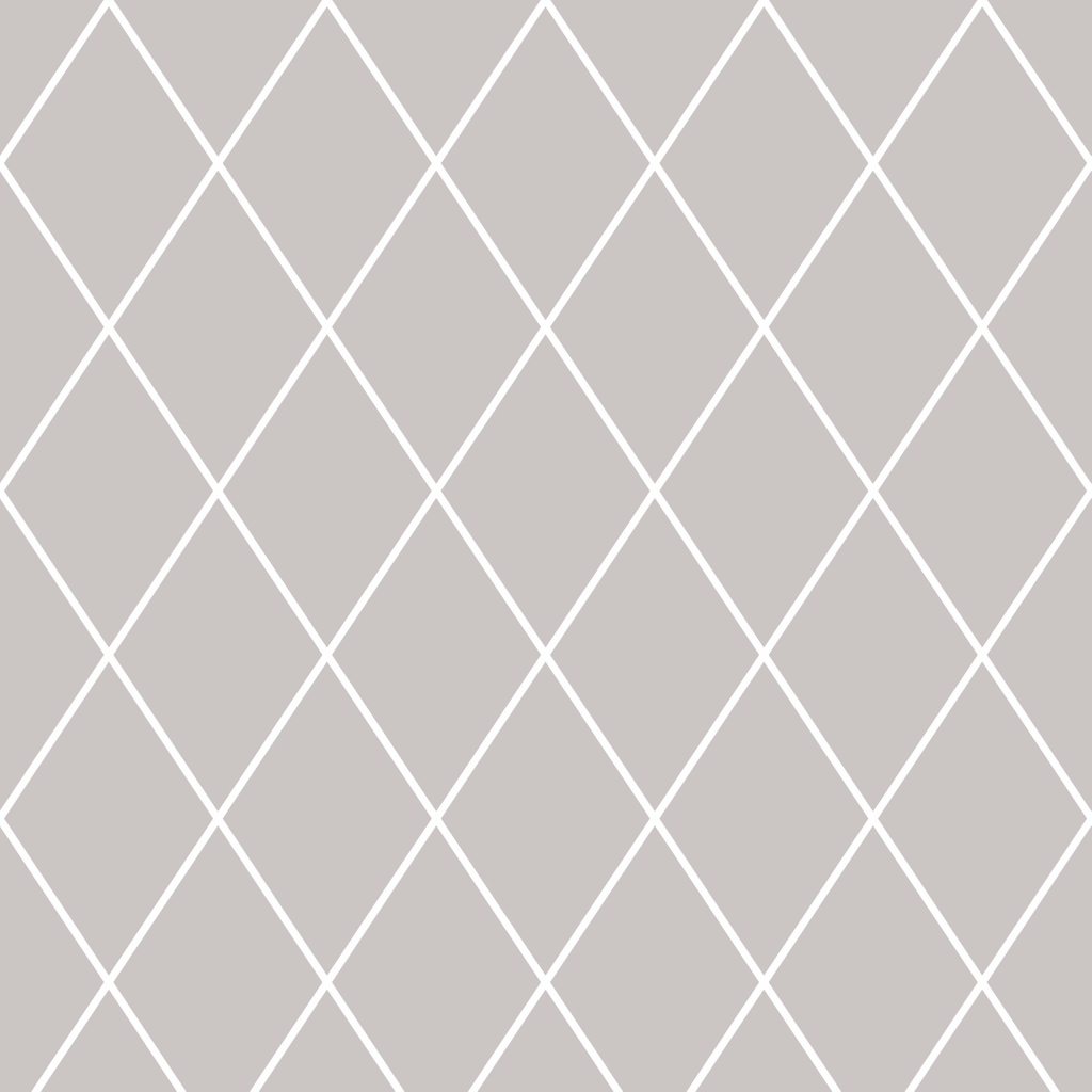 White Beige Wallpaper With Diamond Netting (greige), White Contour