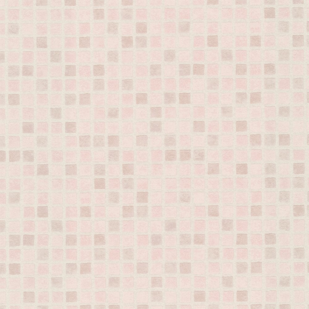 Buy Graham and Brown Mosaic Contour Kitchen Bathroom Wallpaper Beige / Pinks