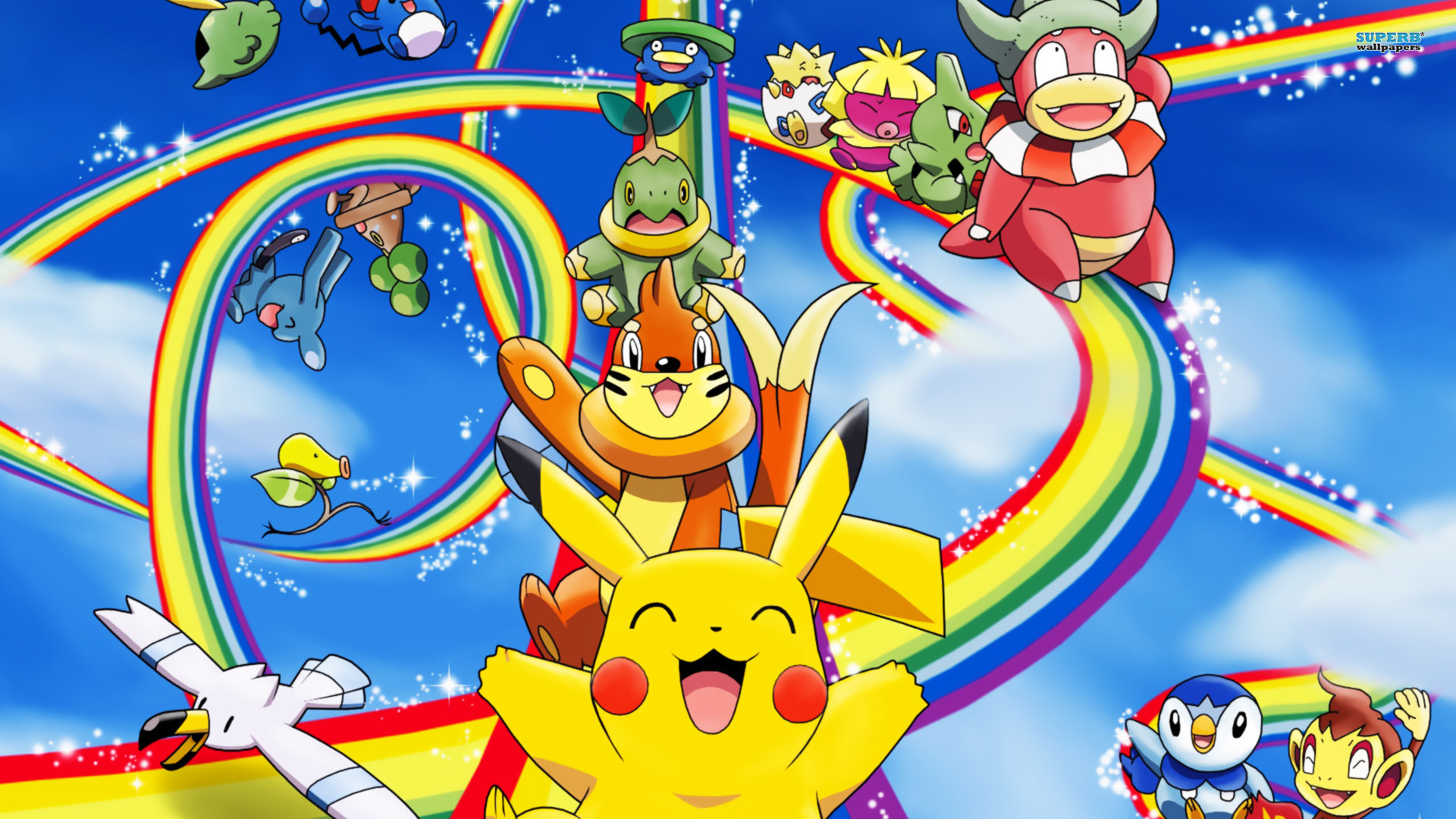 Rainbow pokemon slide HD wallpaperx1080