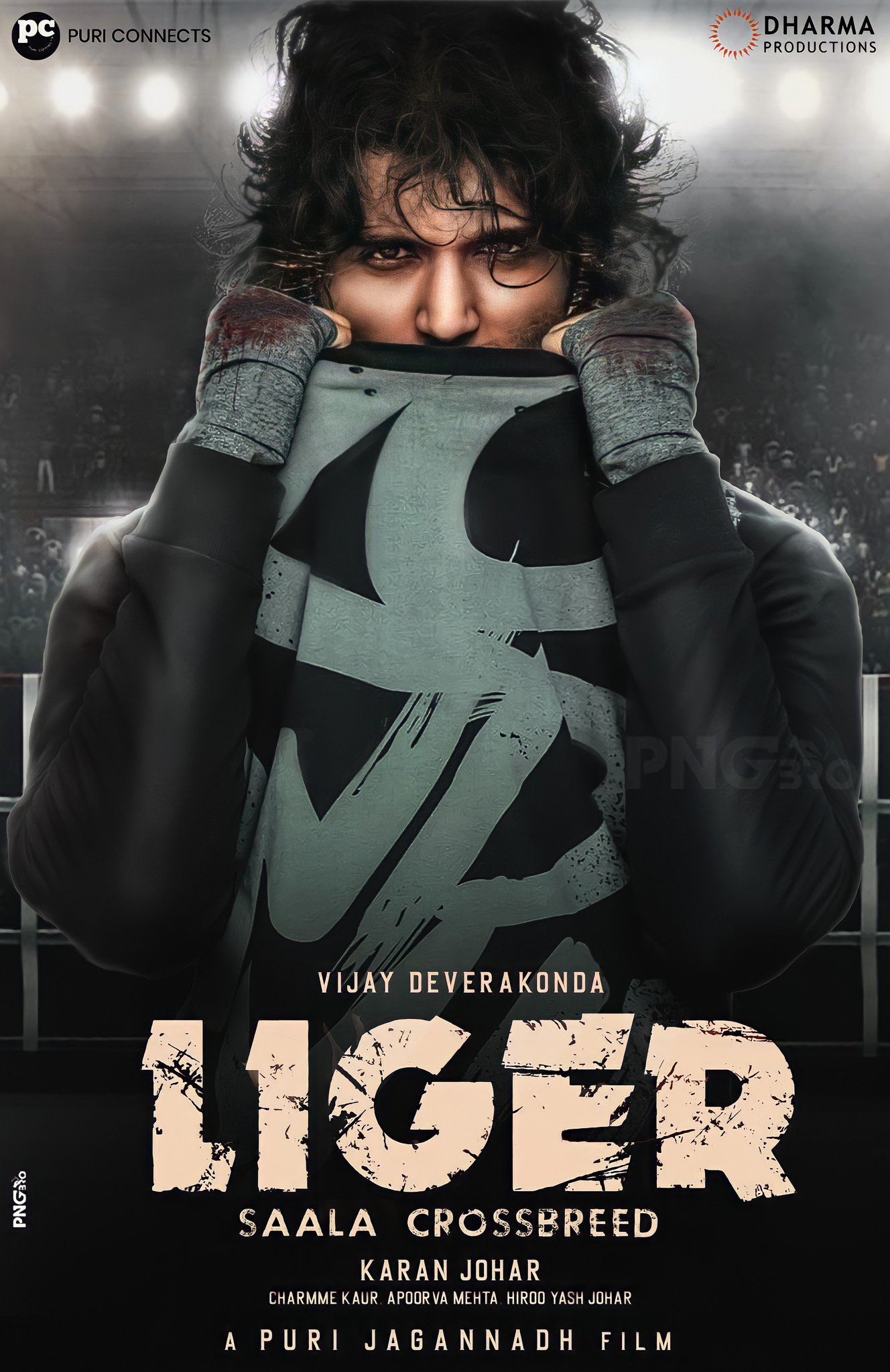 PngBro is the #LIGER Unofficial Poster Design HD Link #SaalaCrossbreed