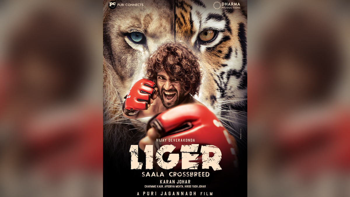 Liger: Vijay Deverakonda and Ananya Panday's Film Gets a Title! Arjun Reddy Actor Turns Boxer in First Poster of Karan Johar's South Foray (View Pic)