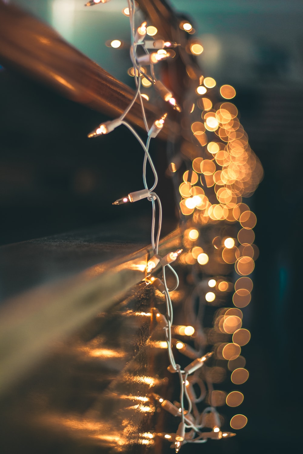 string party lights background