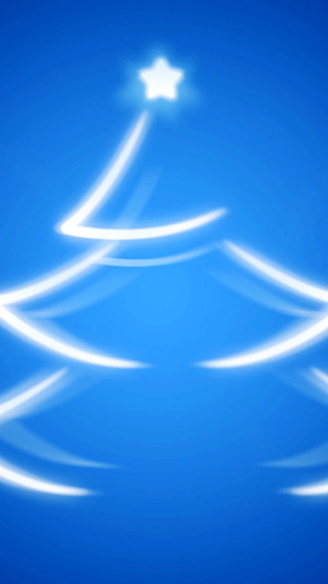 simple blue and white Christmas tree iPhone 6 plus wallpapers – line, star
