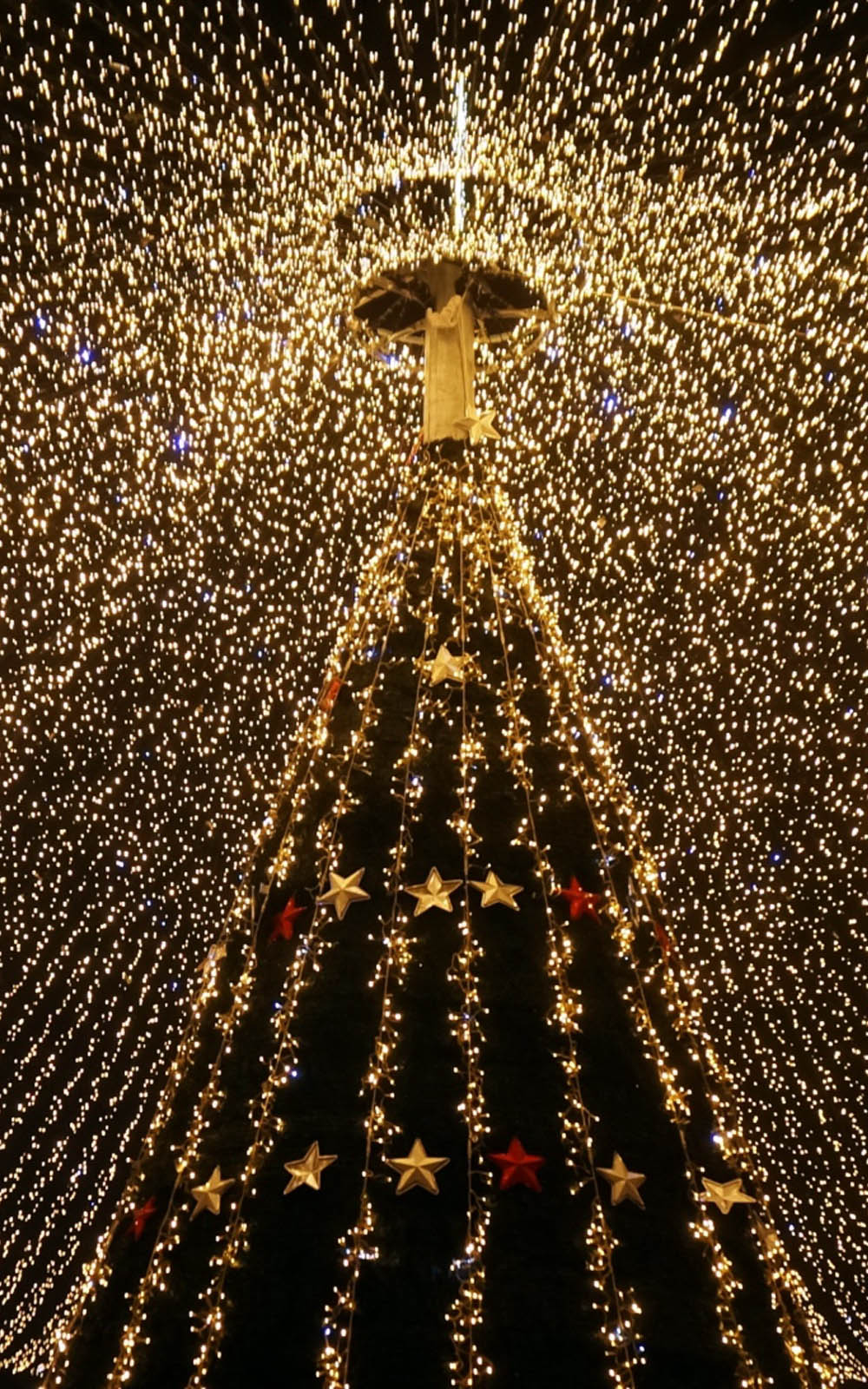 Christmas Tree Lights Decorations 4K Ultra HD Mobile Wallpaper