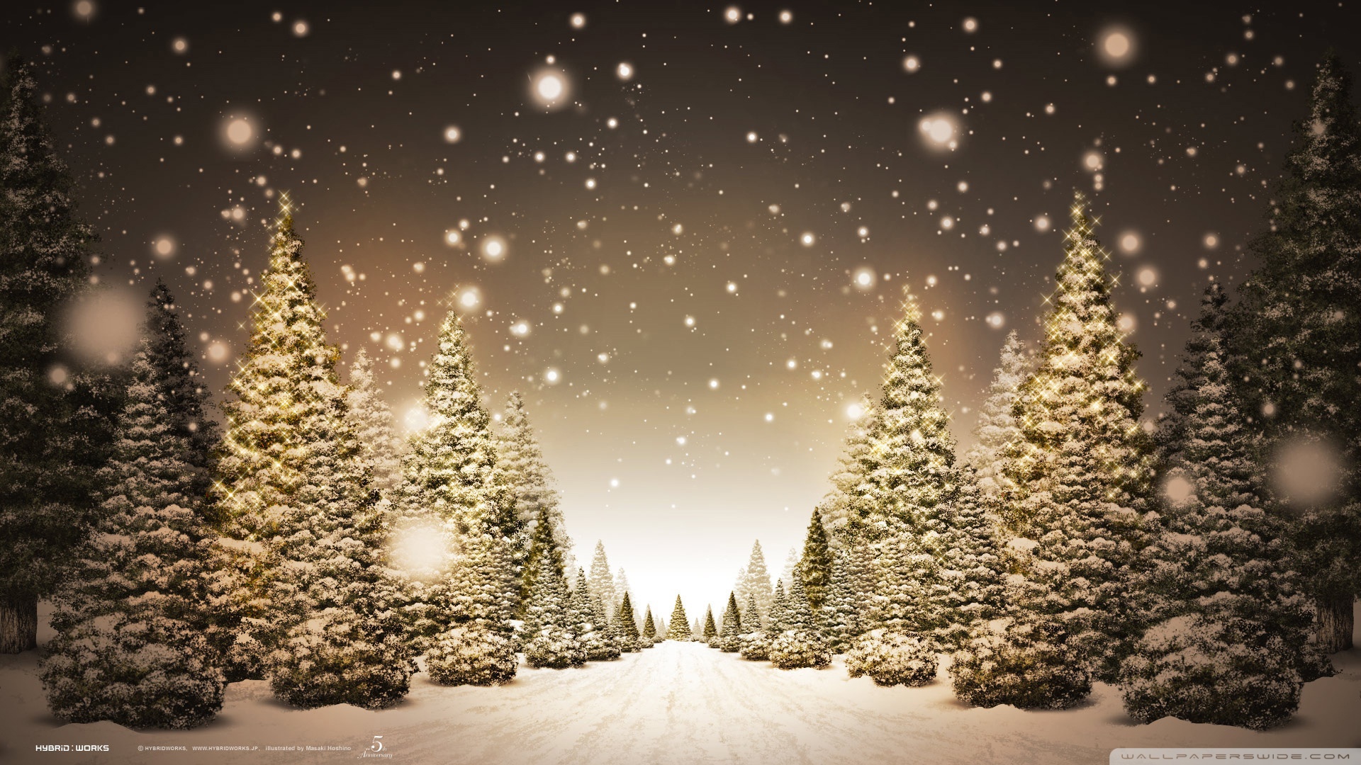 Christmas Forest Wallpaper