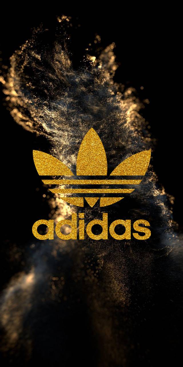 Gold Adidas Logo Wallpaper