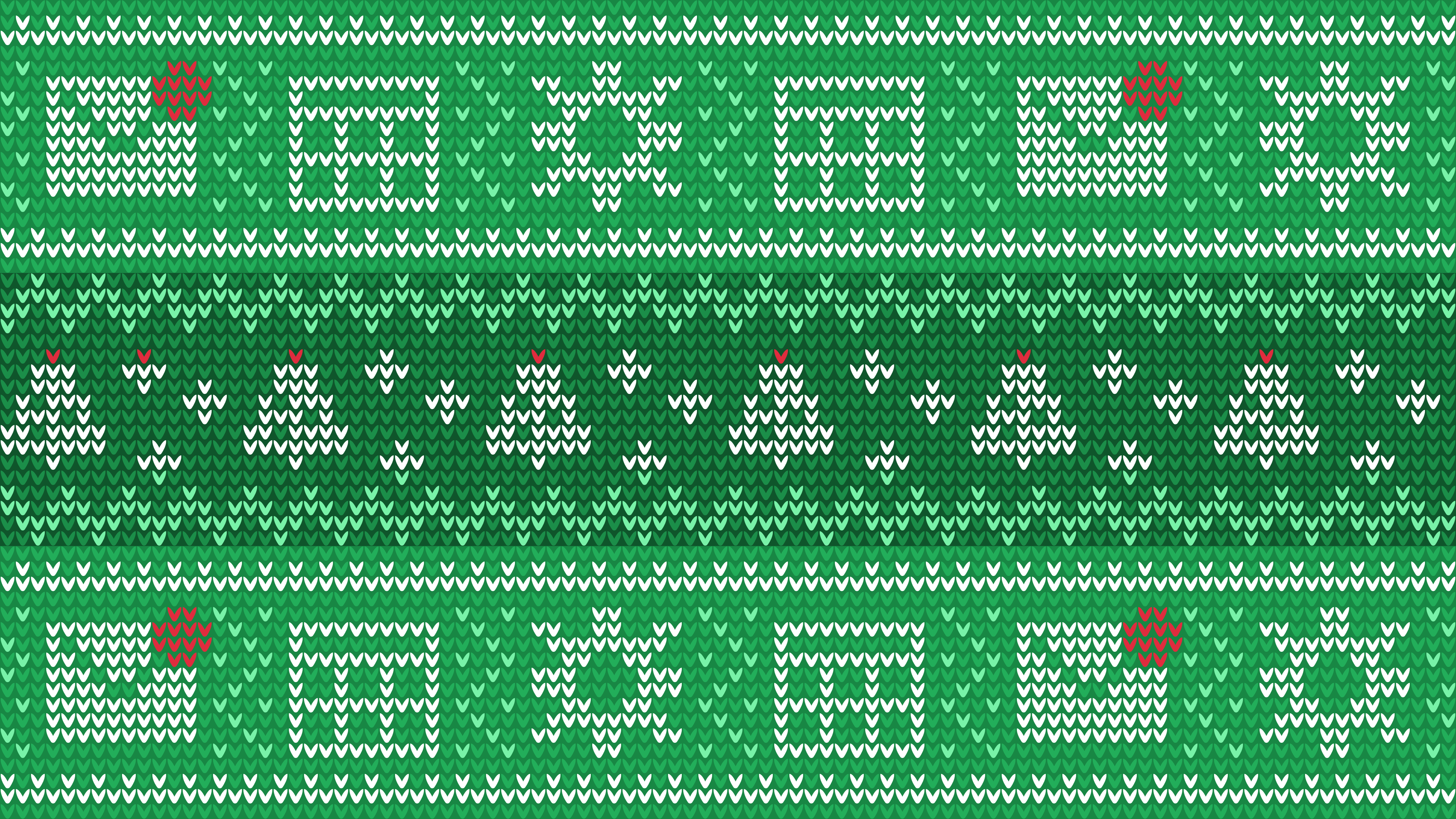 Wallpaper, Microsoft, sweater, festivals, pixel art, pixelated, Christmas Tree, green 3840x2160
