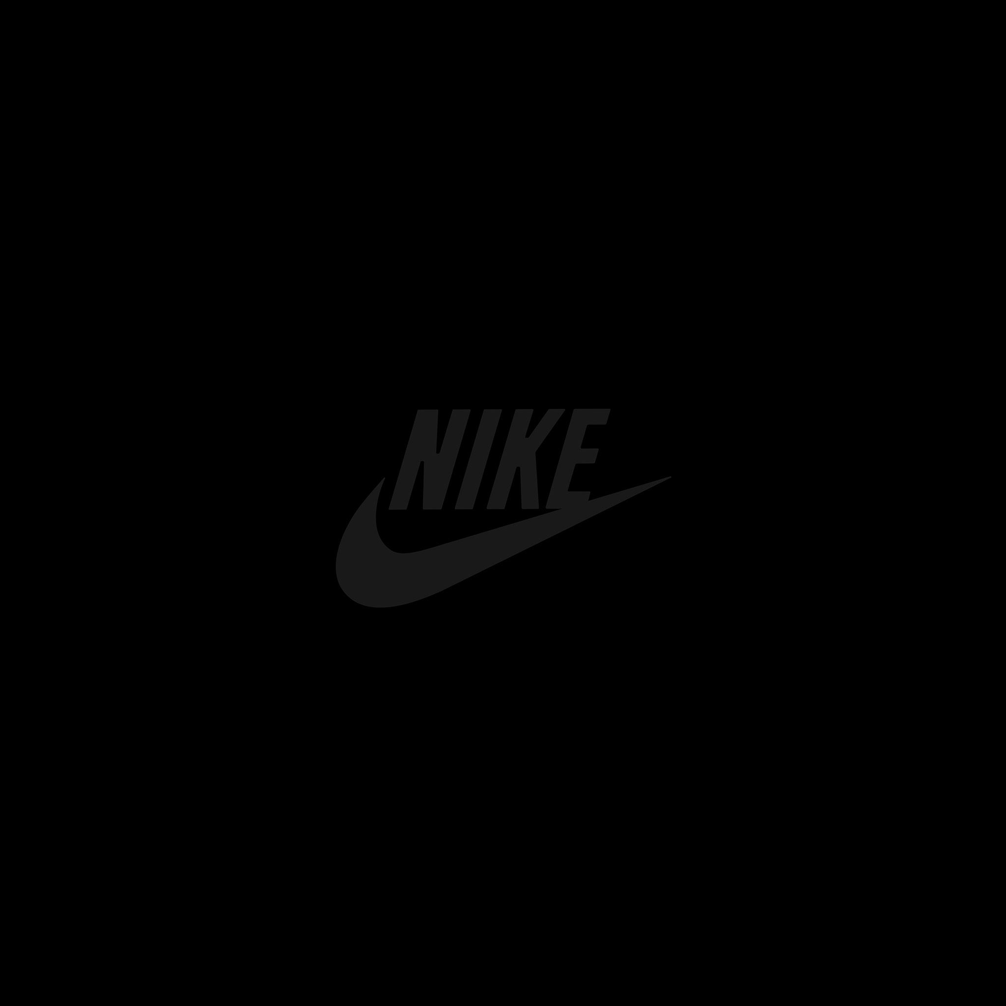 Nike Logo Sports Art Minimal Simple Dark iPad Air Wallpaper Free Download