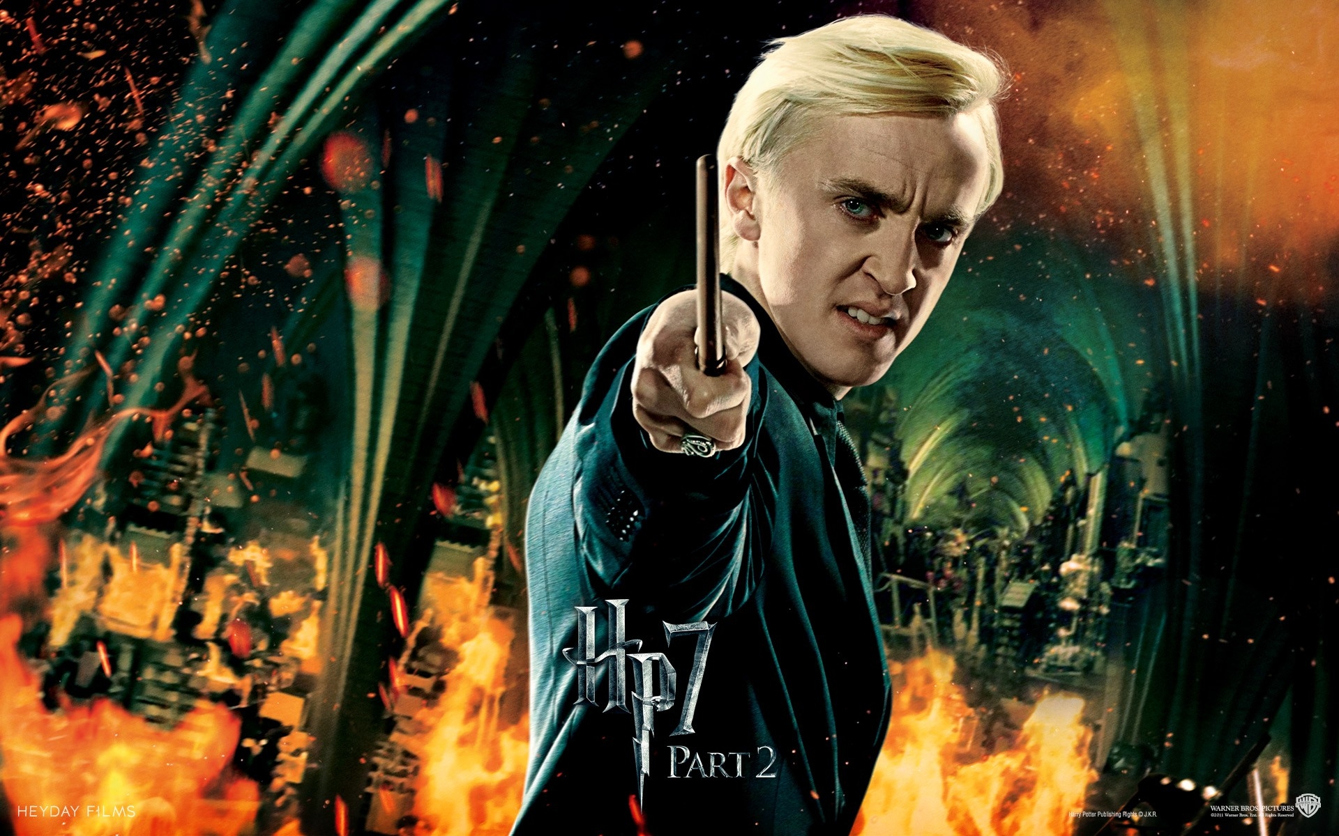 harry potter magic harry potter and the deathly hallows movie posters tom felton draco malfoy hogwar