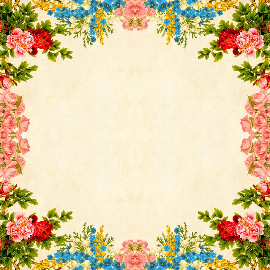 Flower Border Wallpaper Free Flower Border Background