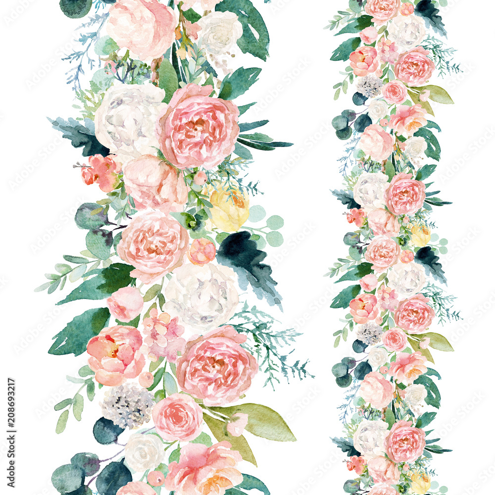 Floral Border Wallpapers - Wallpaper Cave