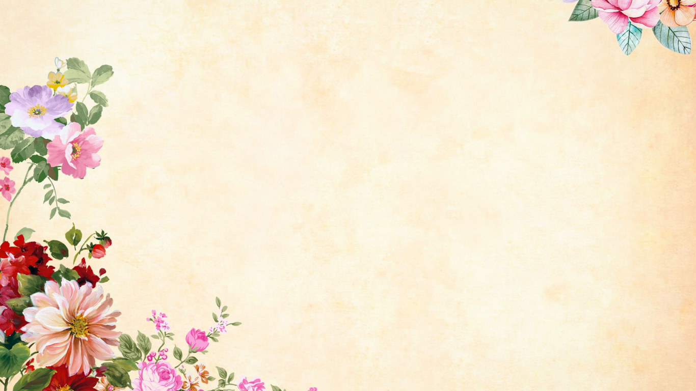 Vintage Flower Wallpaper, Background, Watercolor, Floral, Border, Garden • Wallpaper For You