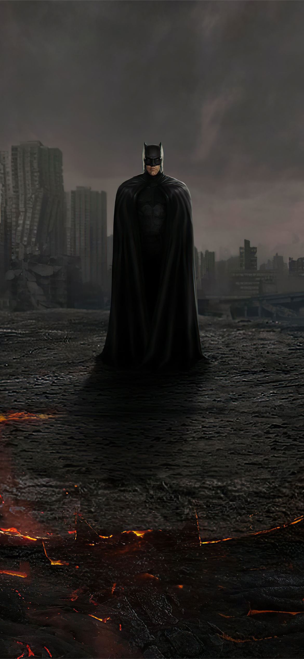 Batman Steel iPhone 13 Wallpaper 4K