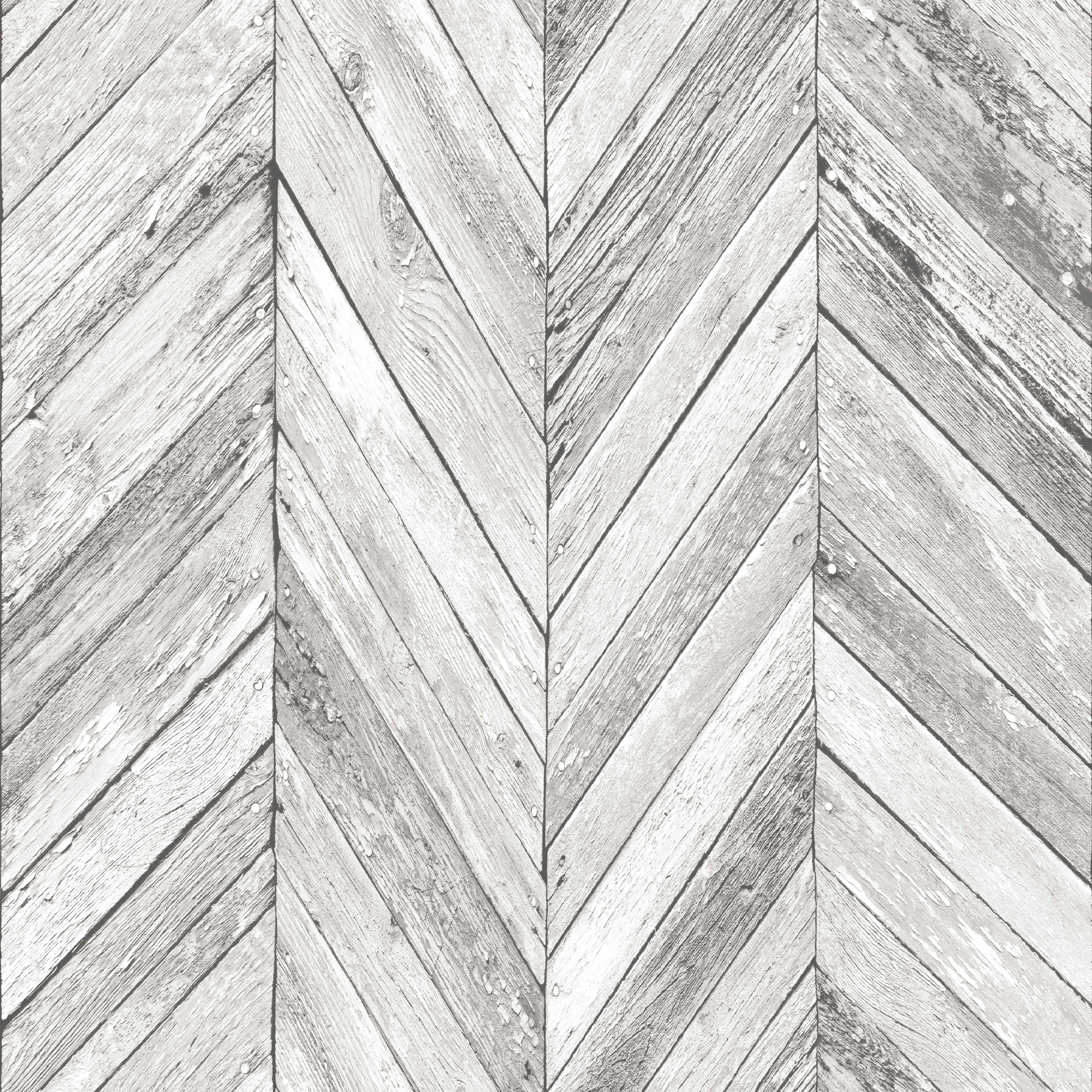 Grey Herringbone Pattern Wood